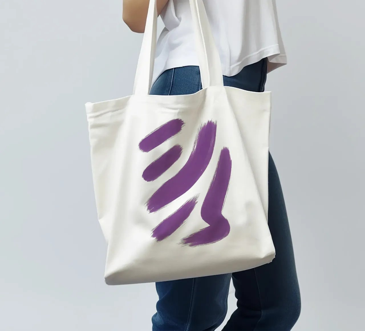 Espressione in viola borsa in juta da SMPLE
