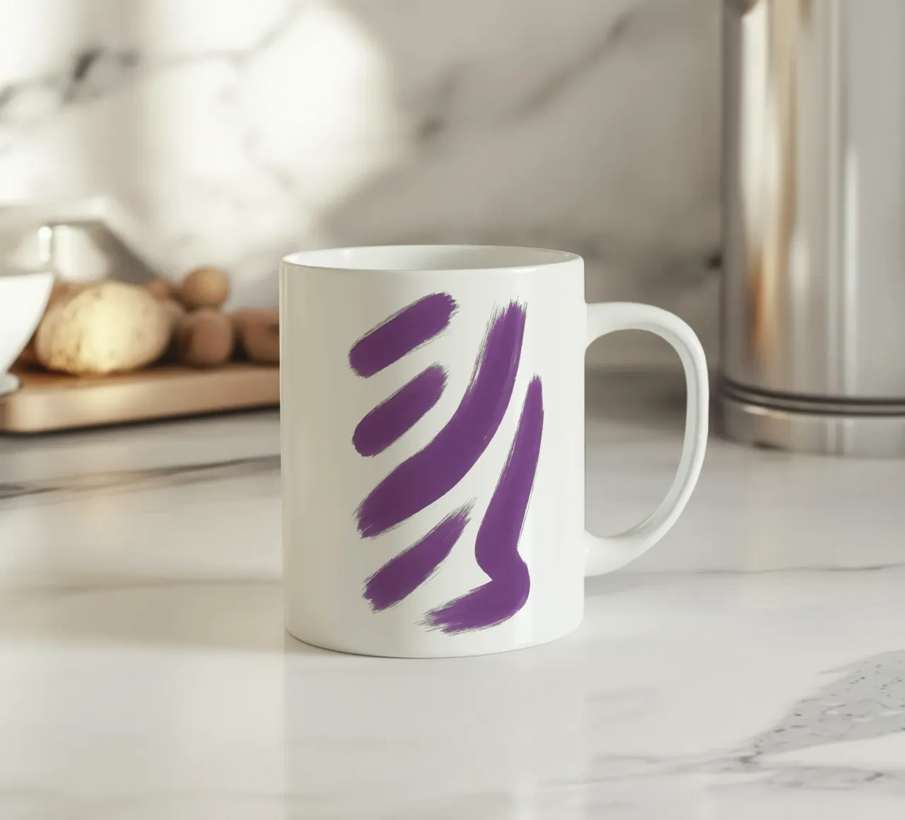 Expression en violet mug en céramique de SMPLE