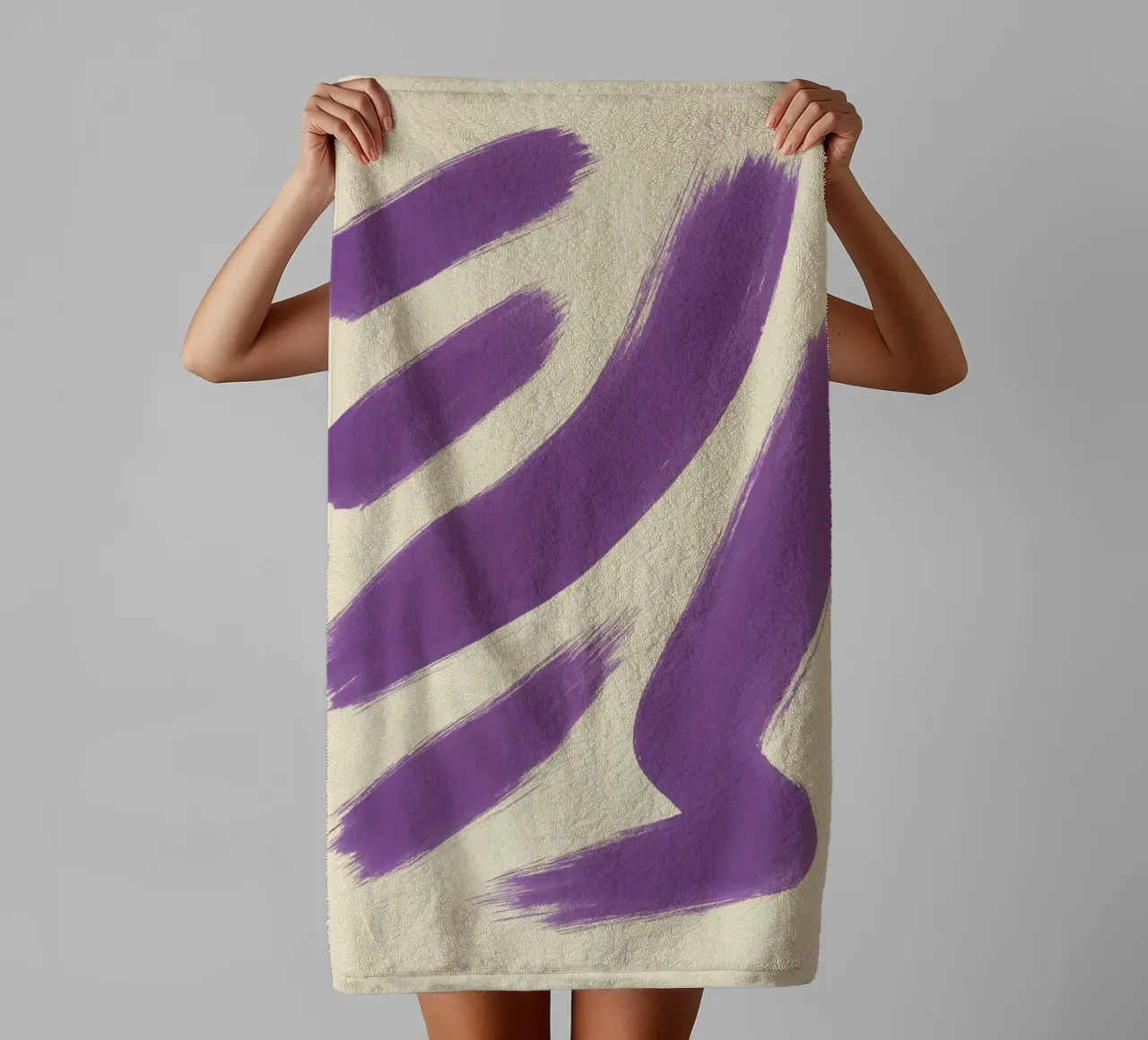 Espressione in viola asciugamano da bagno da SMPLE