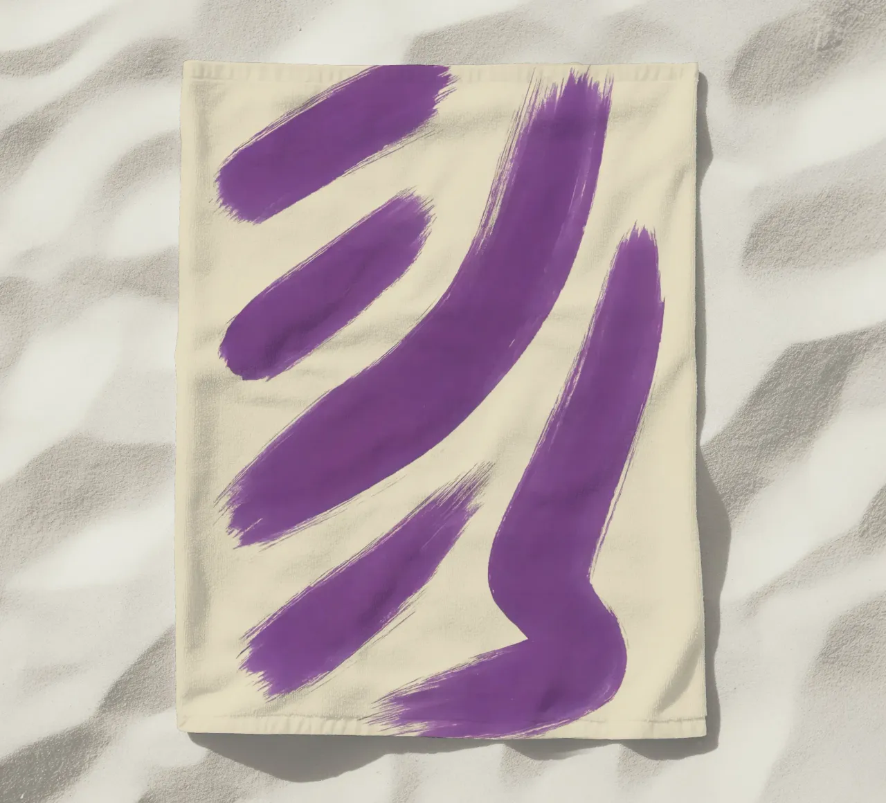 Espressione in viola telo mare da SMPLE