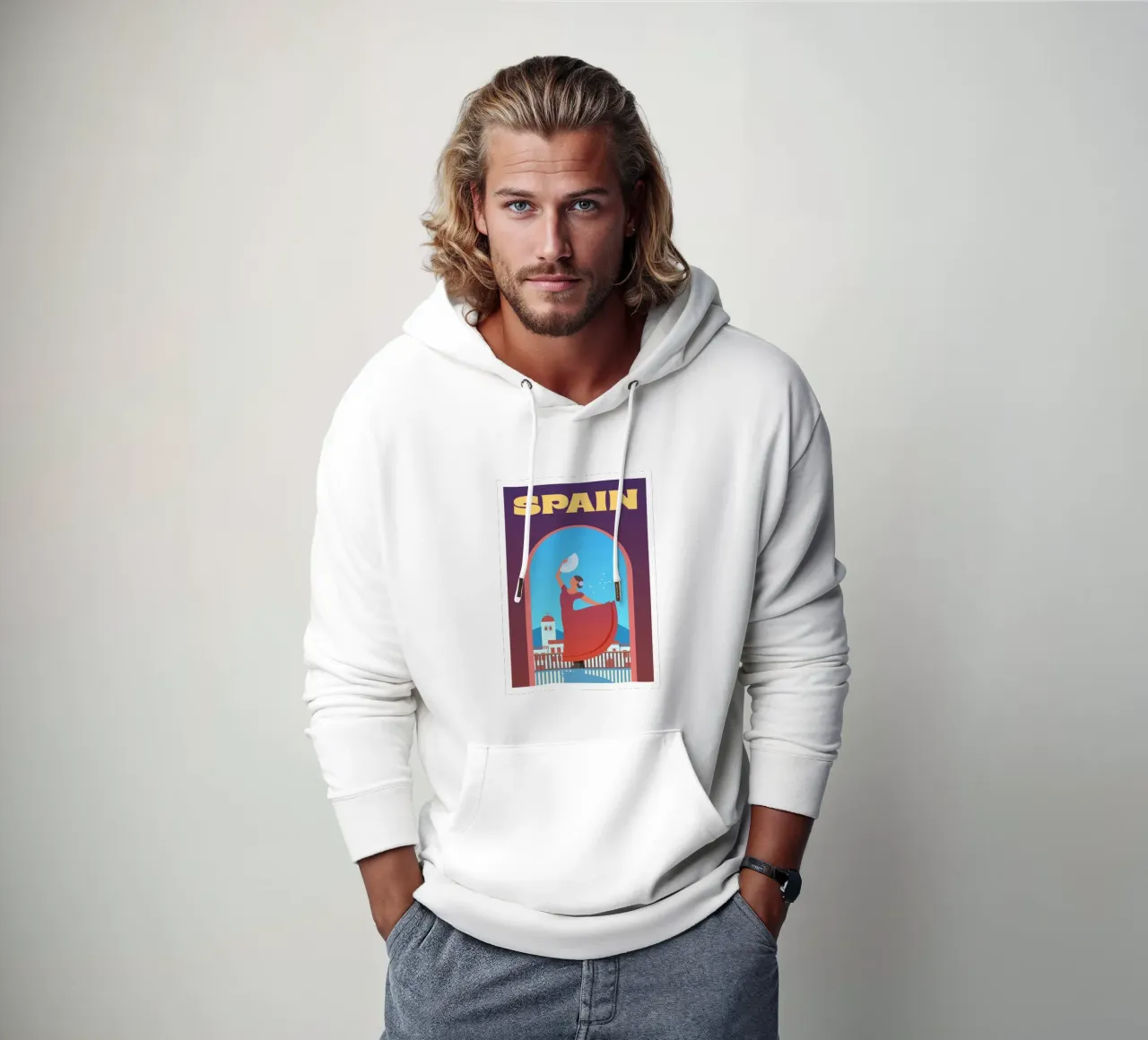 Spagna felpa con cappuccio da Wanderlust Vibes