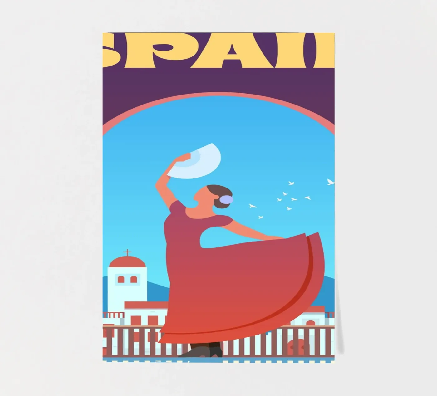 Spanje stickervel van Wanderlust Vibes