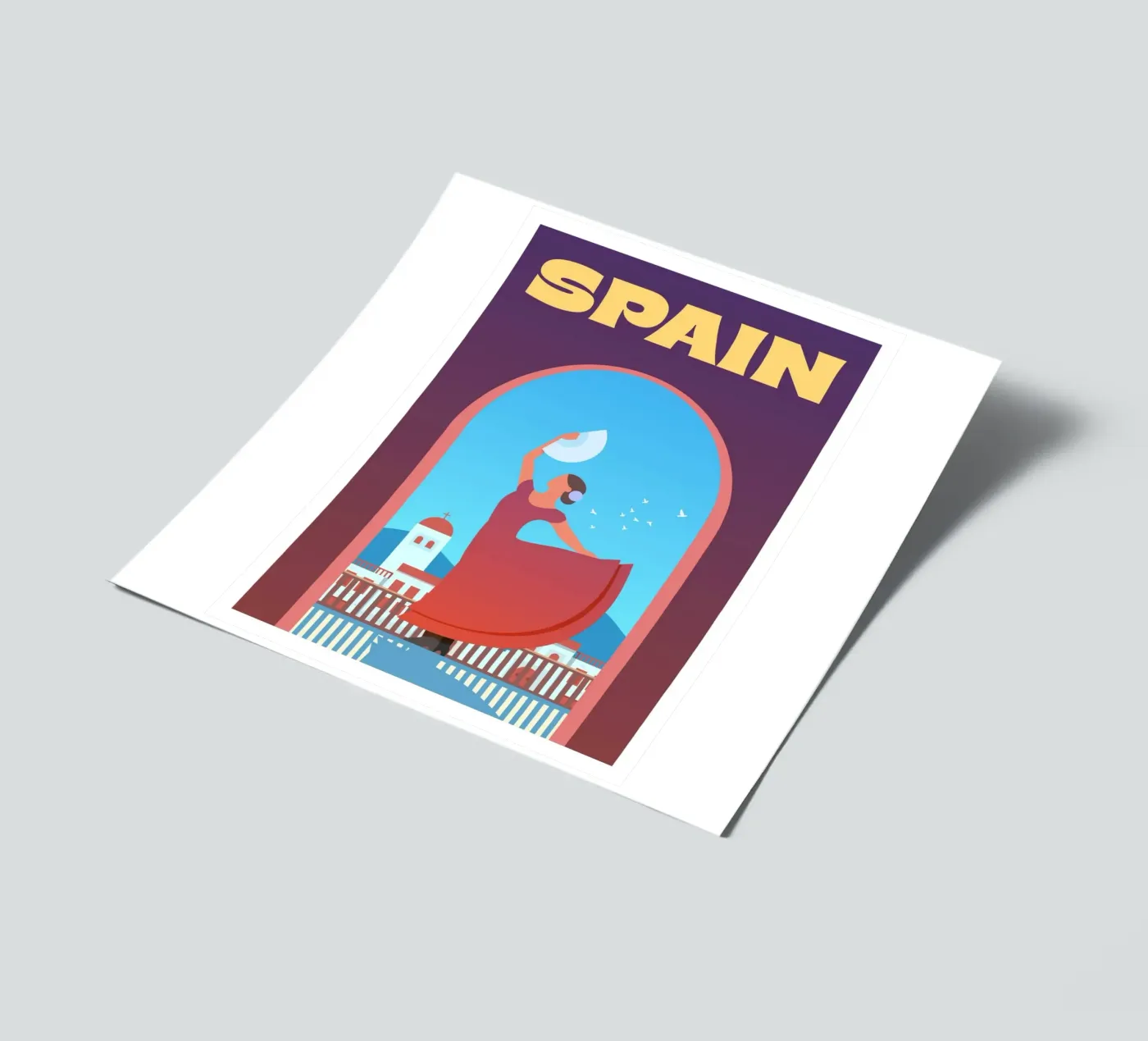 Spanje stickervel van Wanderlust Vibes