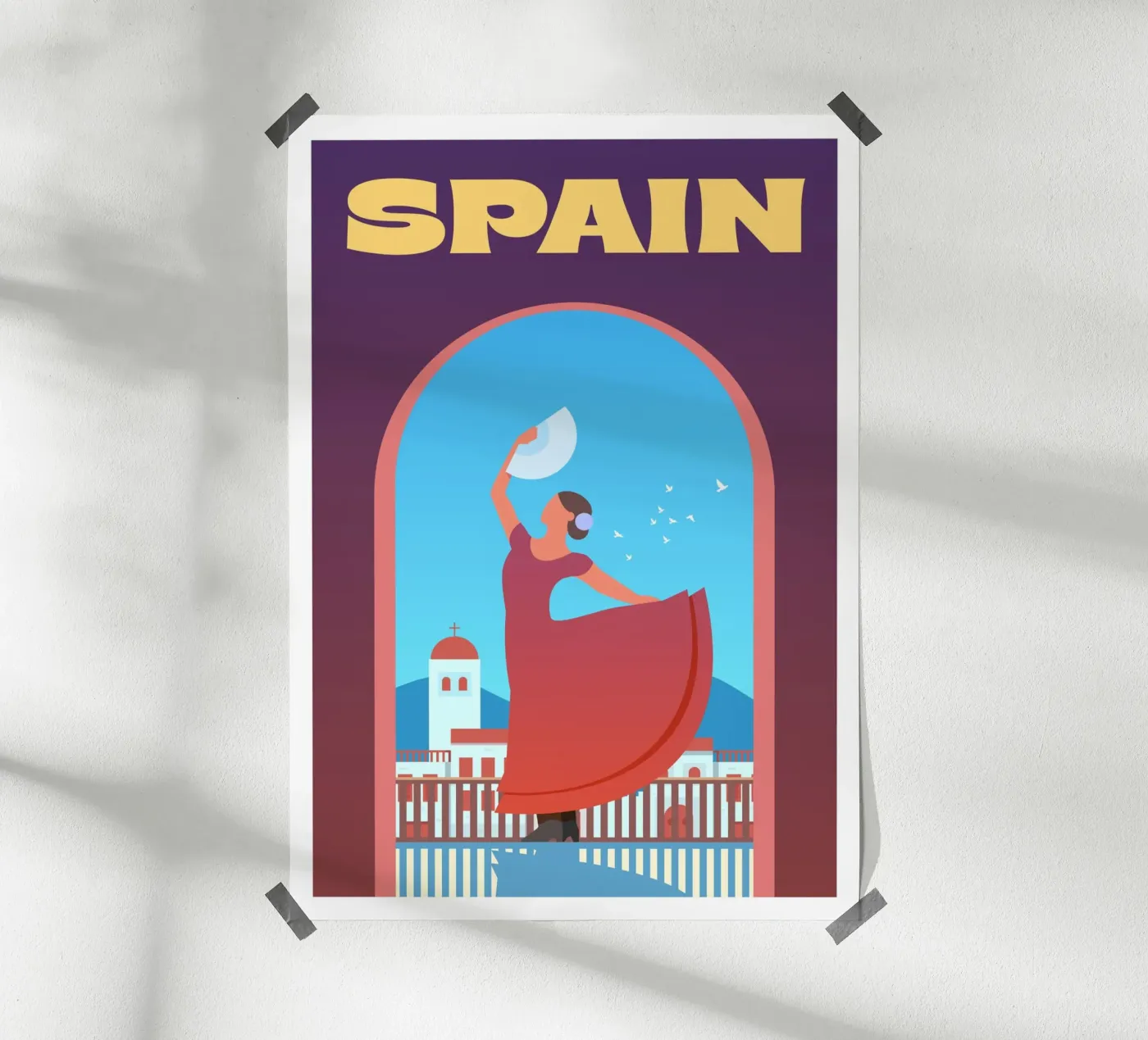 Spain poster van Wanderlust Vibes