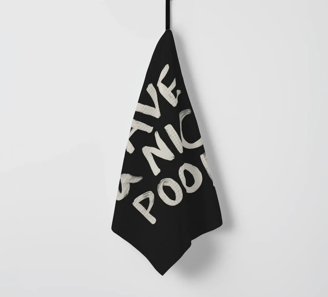 Have a Nice Poop Funny Sarcastic Typography Print Design torchon de THE MOTIVATED TYPE