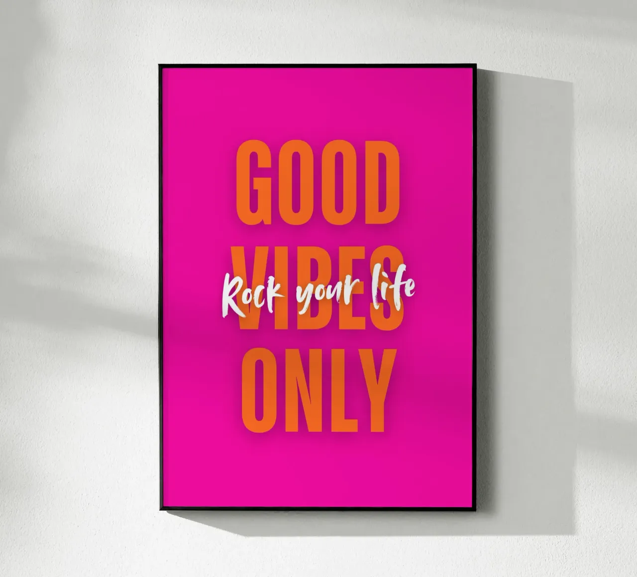 Good Vibes Only - Rock your life acryl van DigiWunderwerk