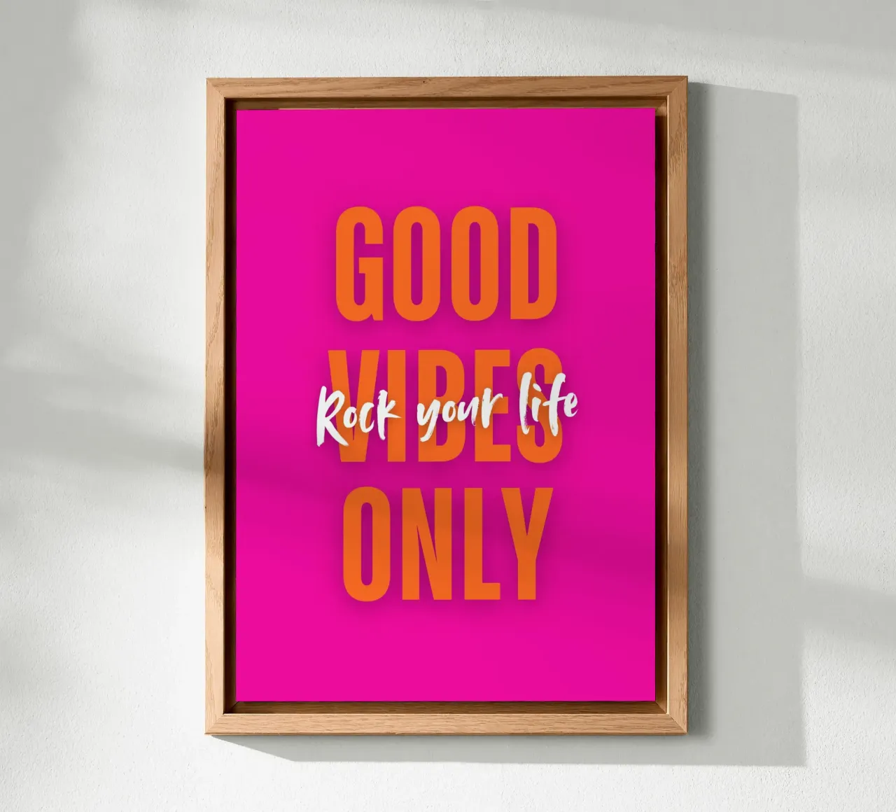 Good Vibes Only - Rock your life Forex-Platte von DigiWunderwerk