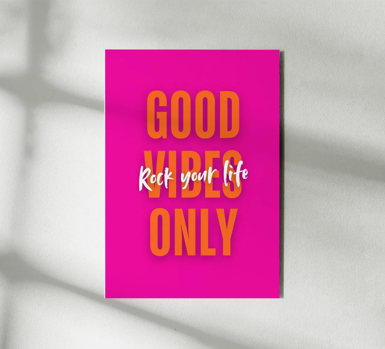 Good Vibes Only - Rock your life Forex-Platte von DigiWunderwerk
