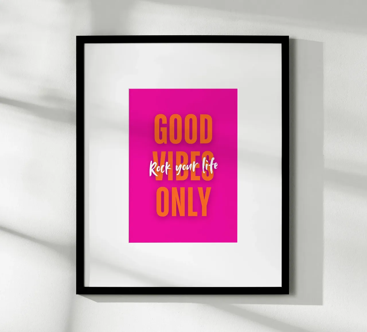 Good Vibes Only - Rock your life Hahnemühle von DigiWunderwerk