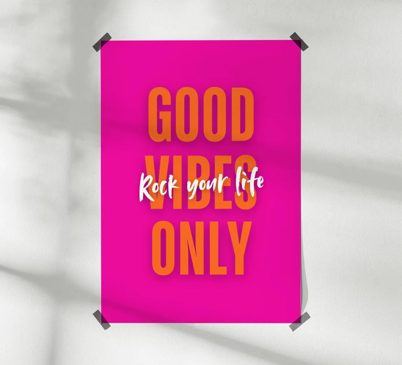 Good Vibes Only - Rock your life Hahnemühle von DigiWunderwerk