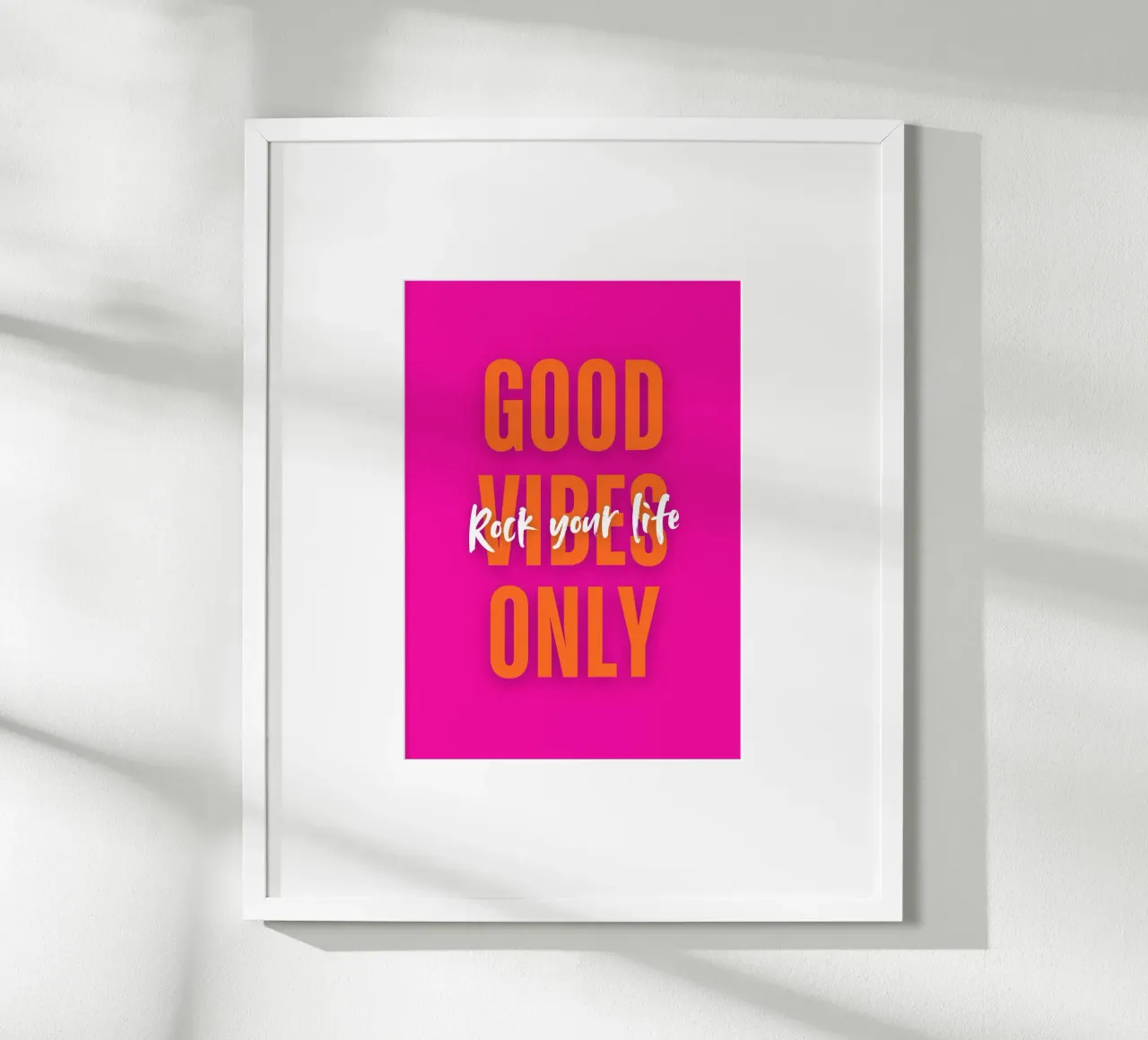 Good Vibes Only - Rock your life Hahnemühle von DigiWunderwerk