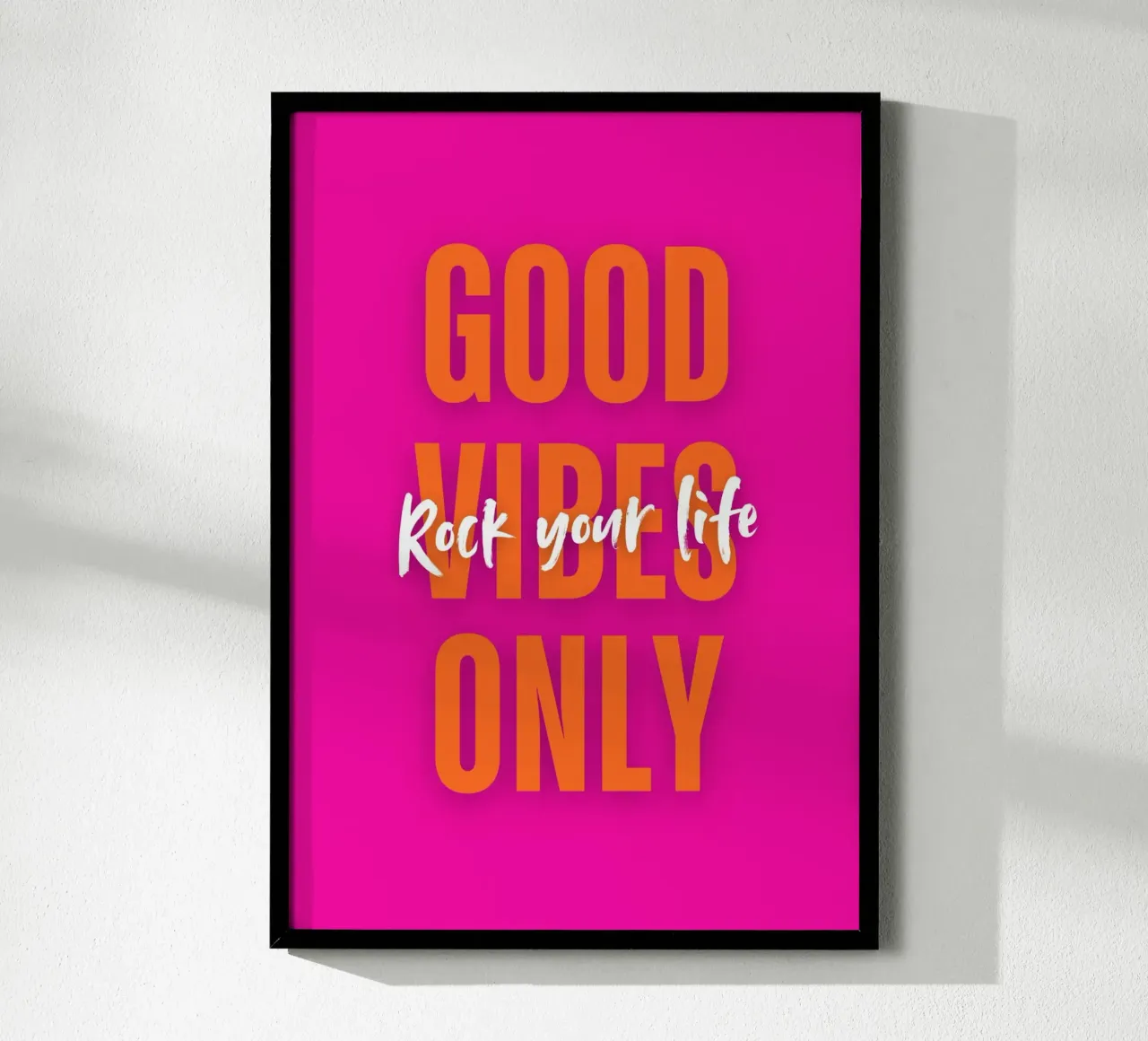 Good Vibes Only - Rock your life Hahnemühle von DigiWunderwerk