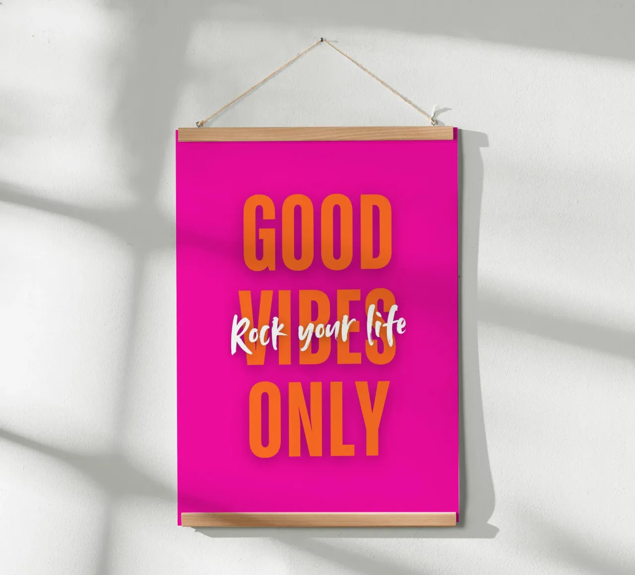 Good Vibes Only - Rock your life Hahnemühle von DigiWunderwerk