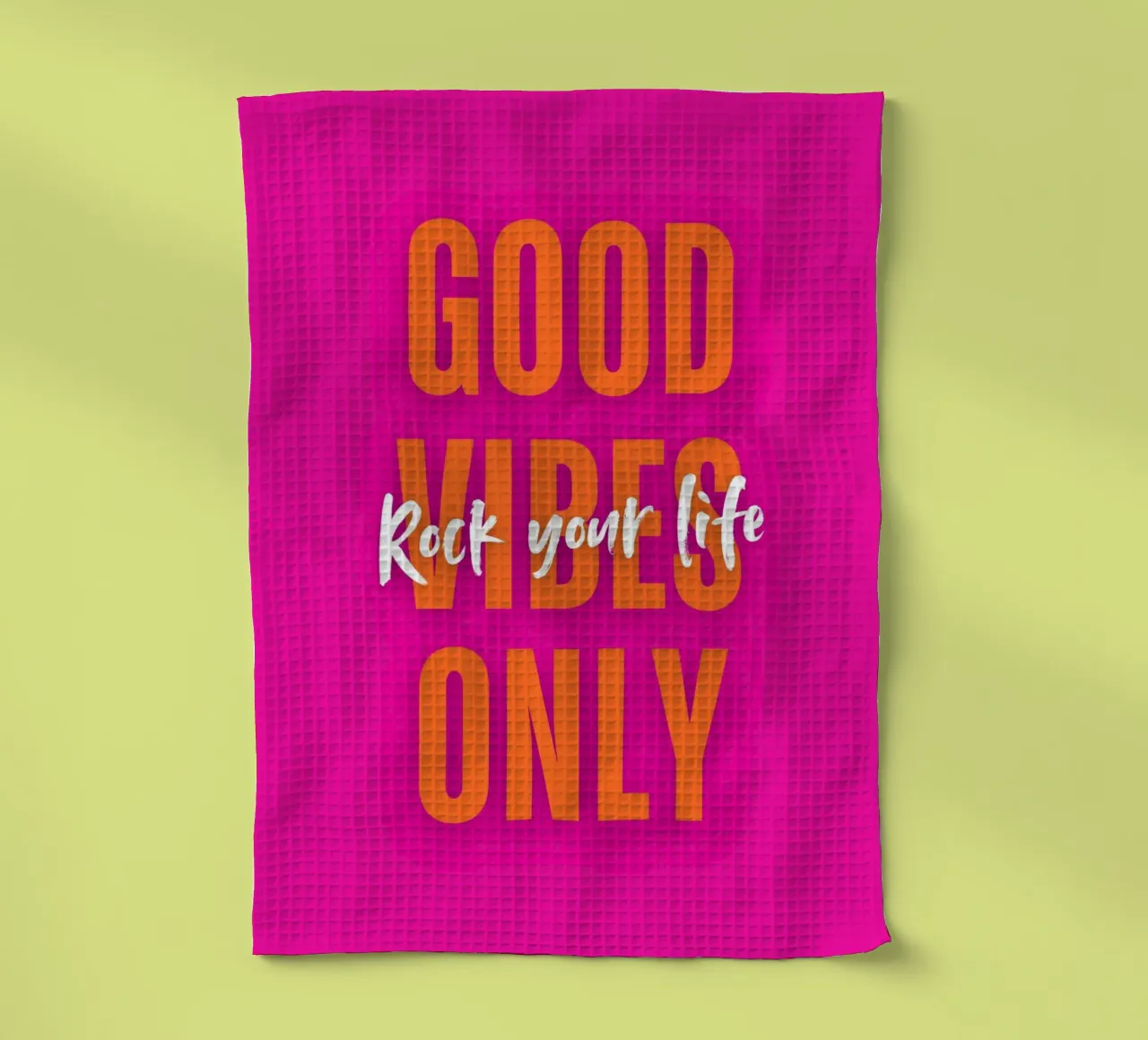 Good Vibes Only - Rock your life canovaccio da cucina da DigiWunderwerk