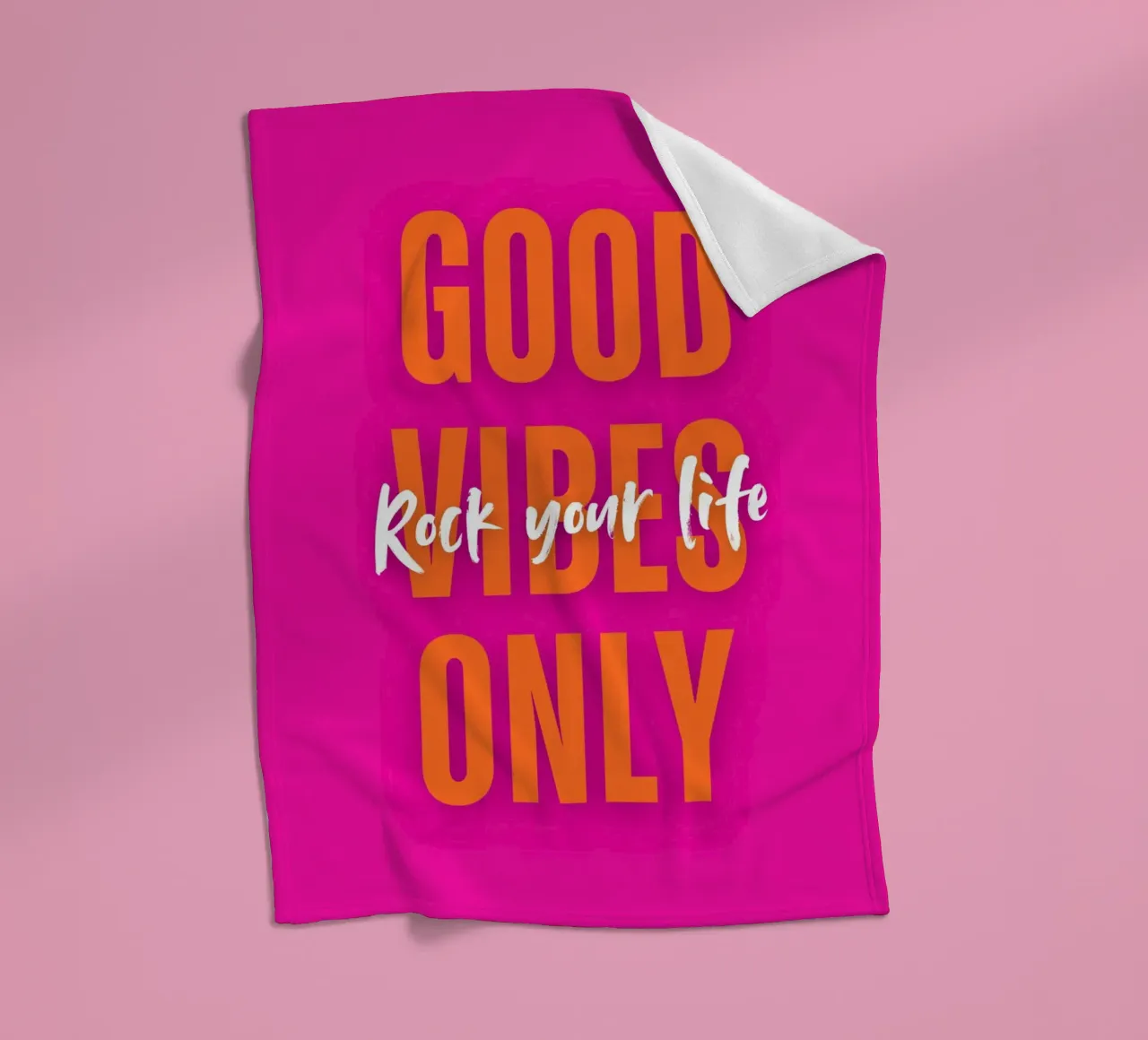 Good Vibes Only - Rock your life coperta in pile da DigiWunderwerk