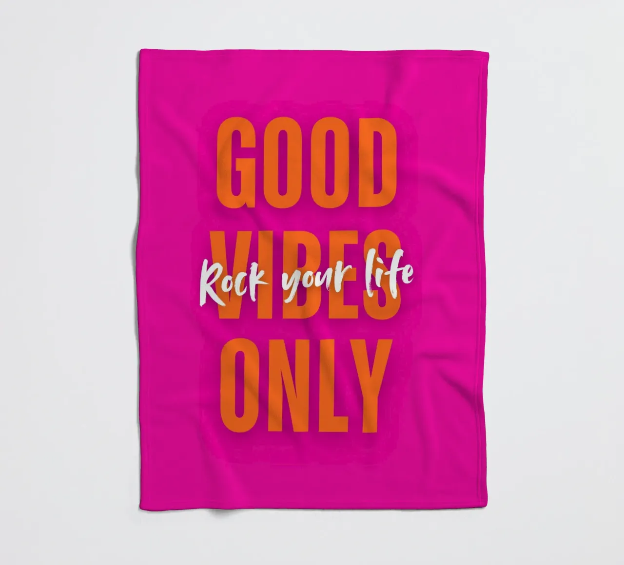 Good Vibes Only - Rock your life coperta in pile da DigiWunderwerk