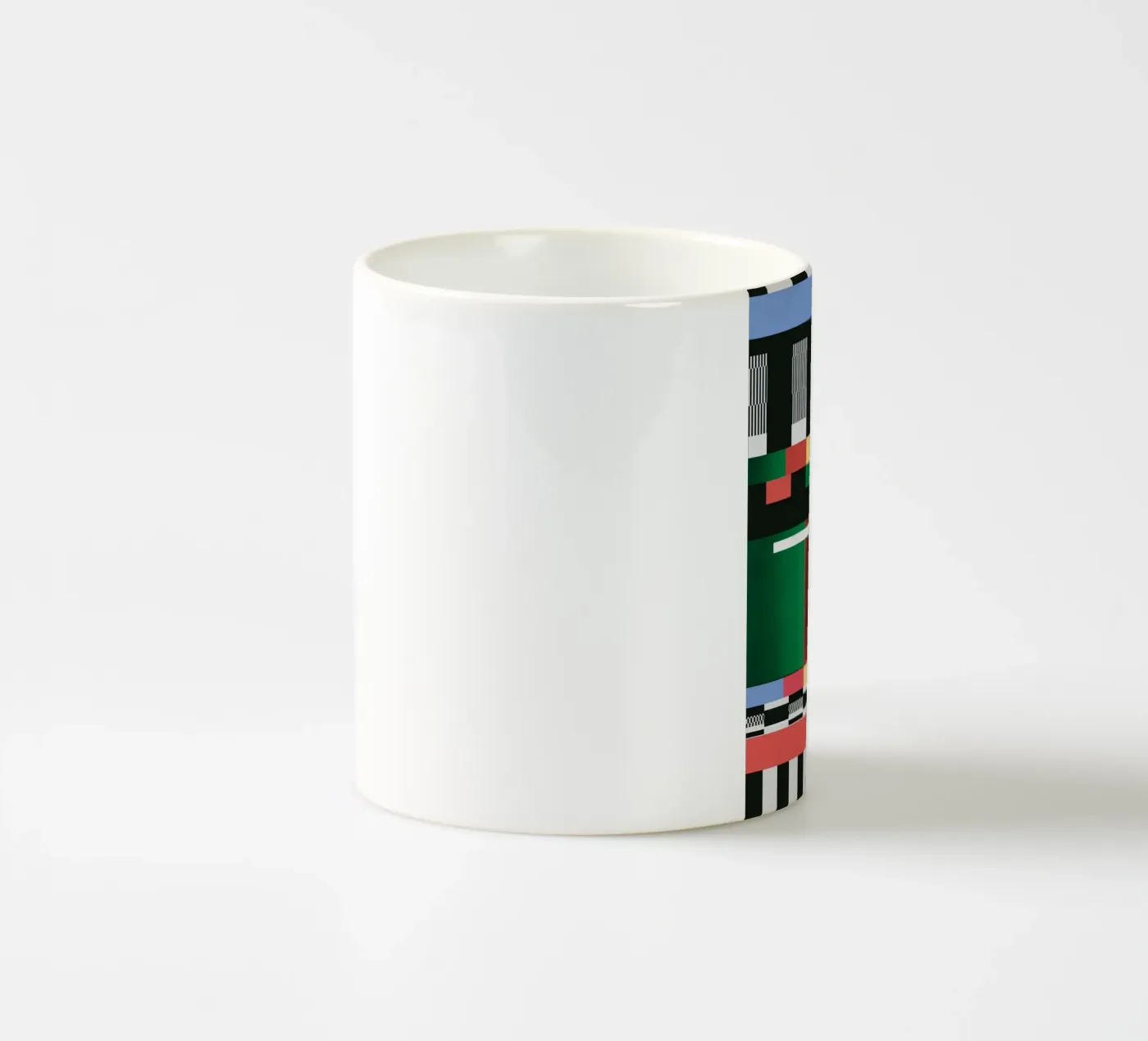 Glitches pattern 01 ceramic mug by Little Dean