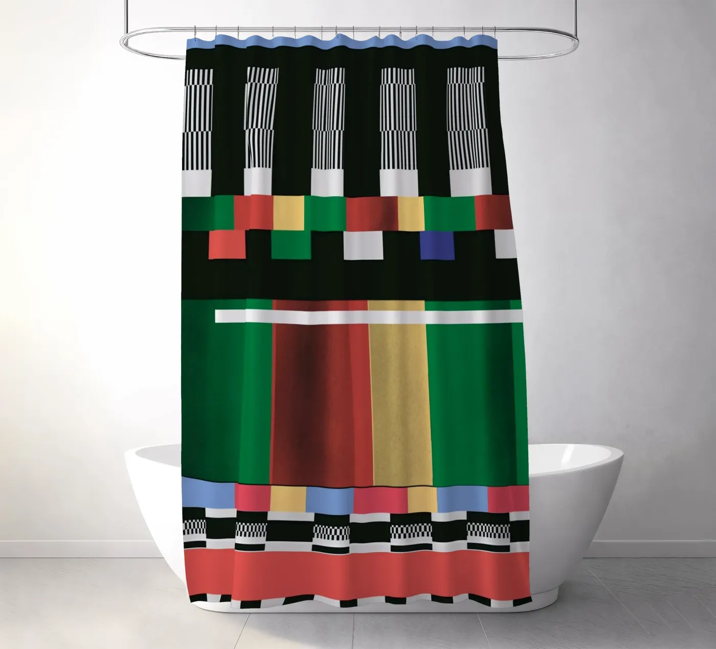 Glitches Muster 01 Duschvorhang von Little Dean