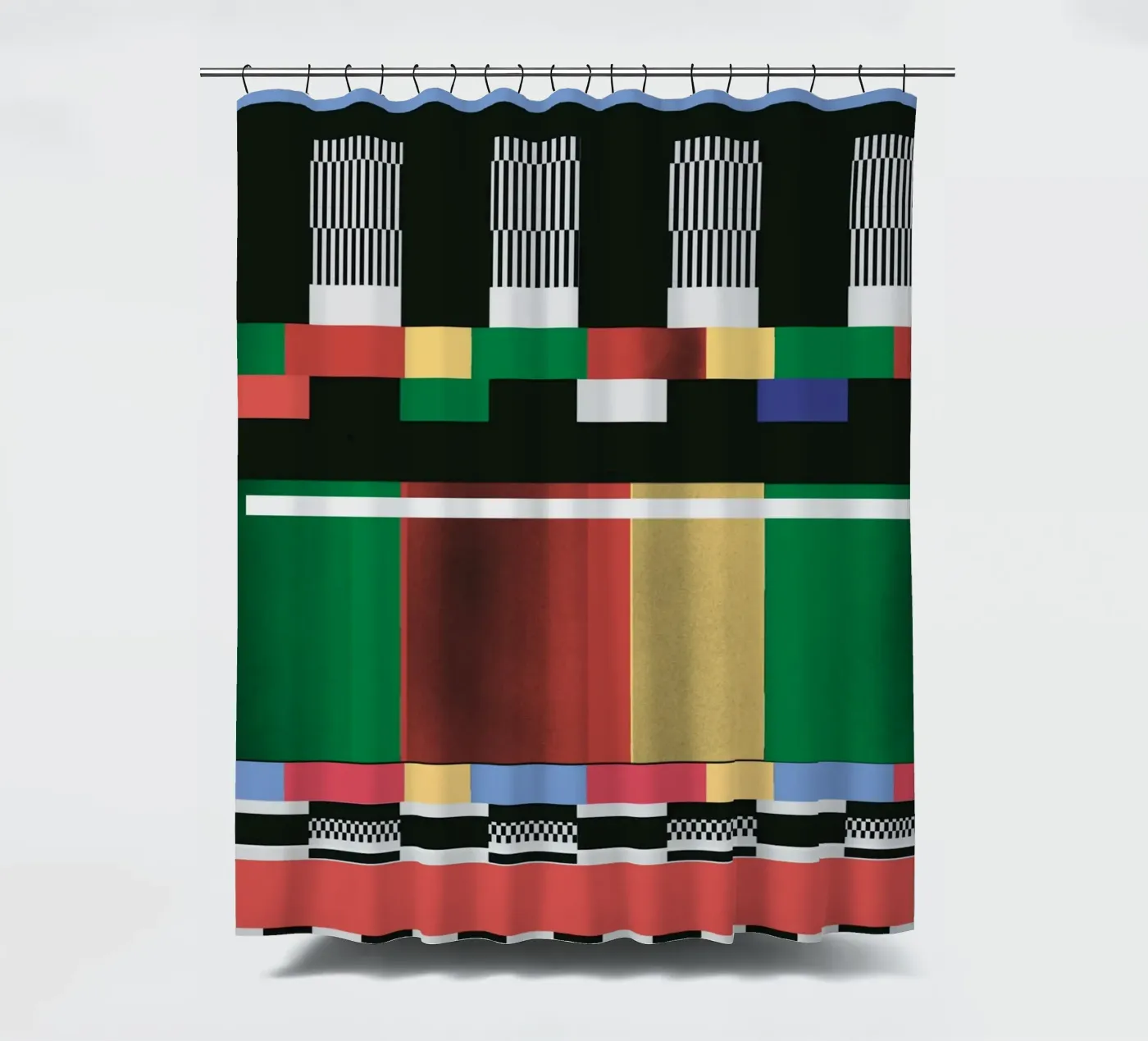 Glitches Muster 01 Duschvorhang von Little Dean