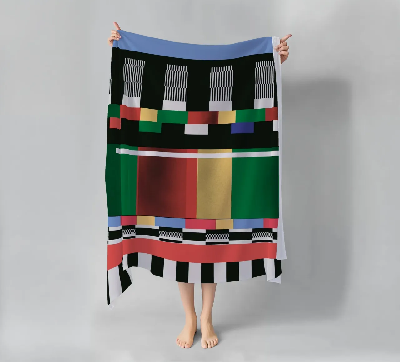 Storing patroon 01 strandhanddoek van Little Dean