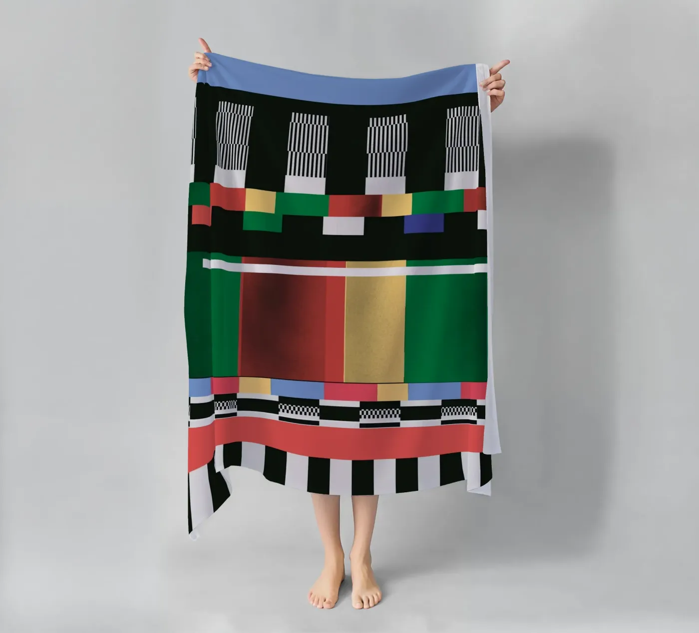 Storing patroon 01 strandhanddoek van Little Dean