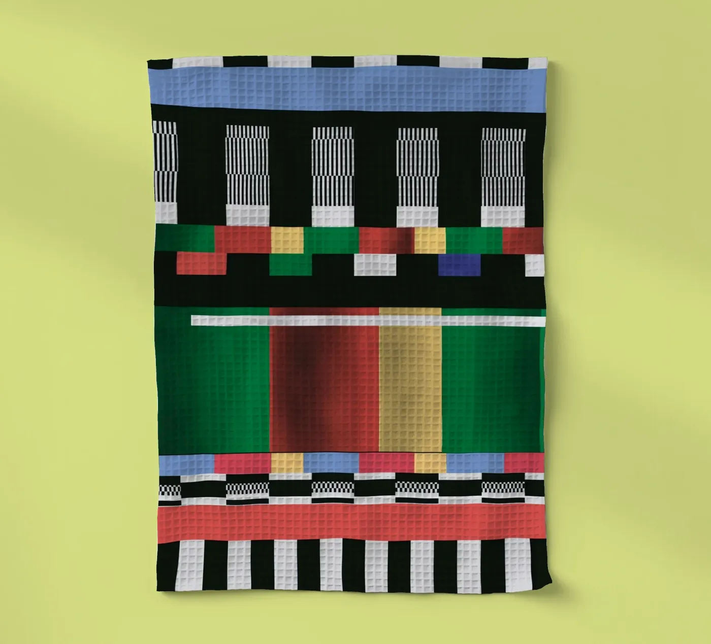 Glitches pattern 01 theedoek van Little Dean