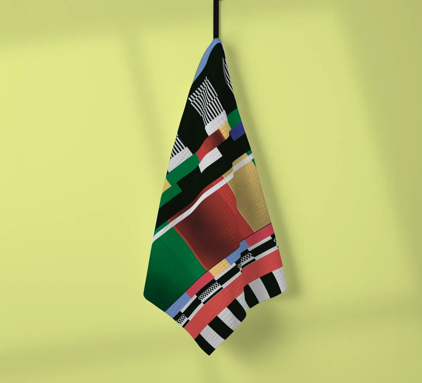 Glitches pattern 01 theedoek van Little Dean