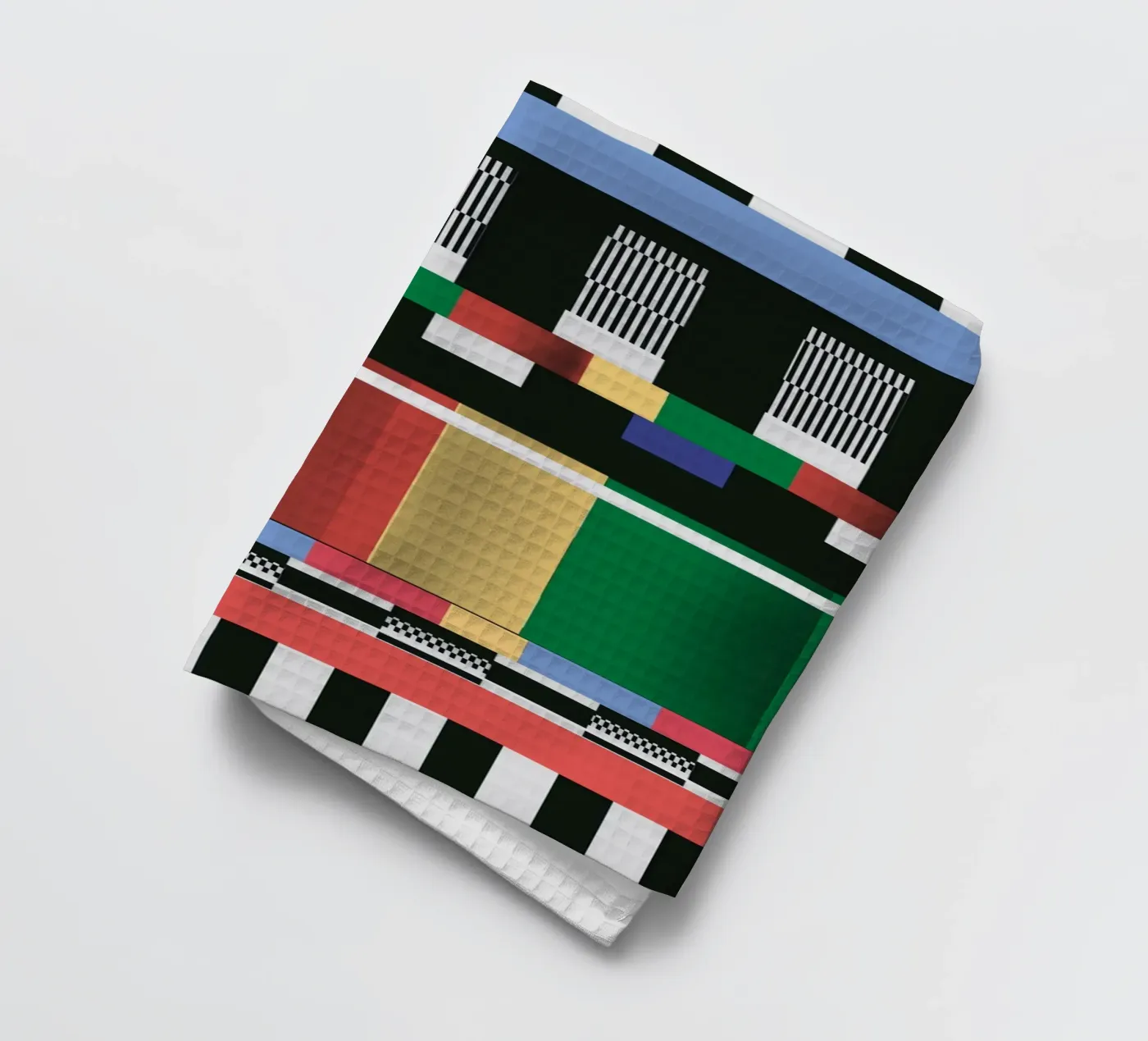 Glitches pattern 01 theedoek van Little Dean