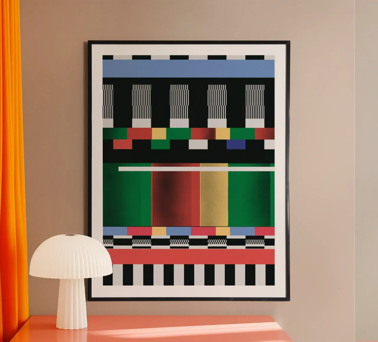 Glitches pattern 01 poster by Little Dean