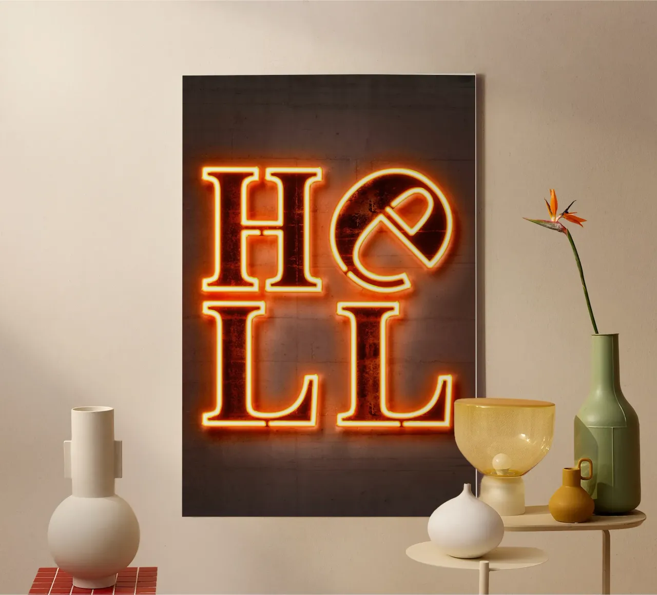 Hell canvas van Octavian