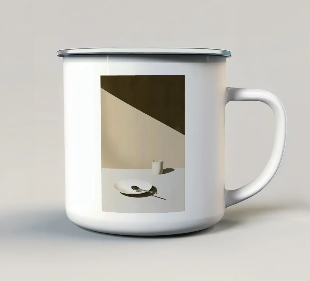 Natura morta mattutina tazza in smalto da Little Dean