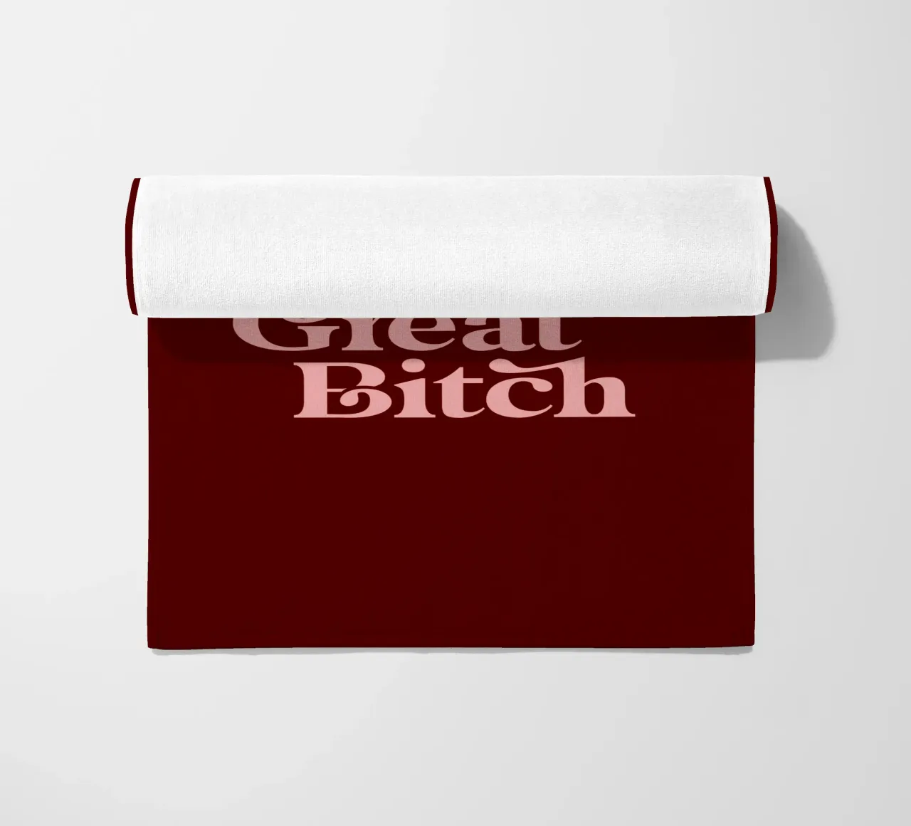 You're Doing Great Bitch Sassy Typography Print Design telo mare da THE MOTIVATED TYPE
