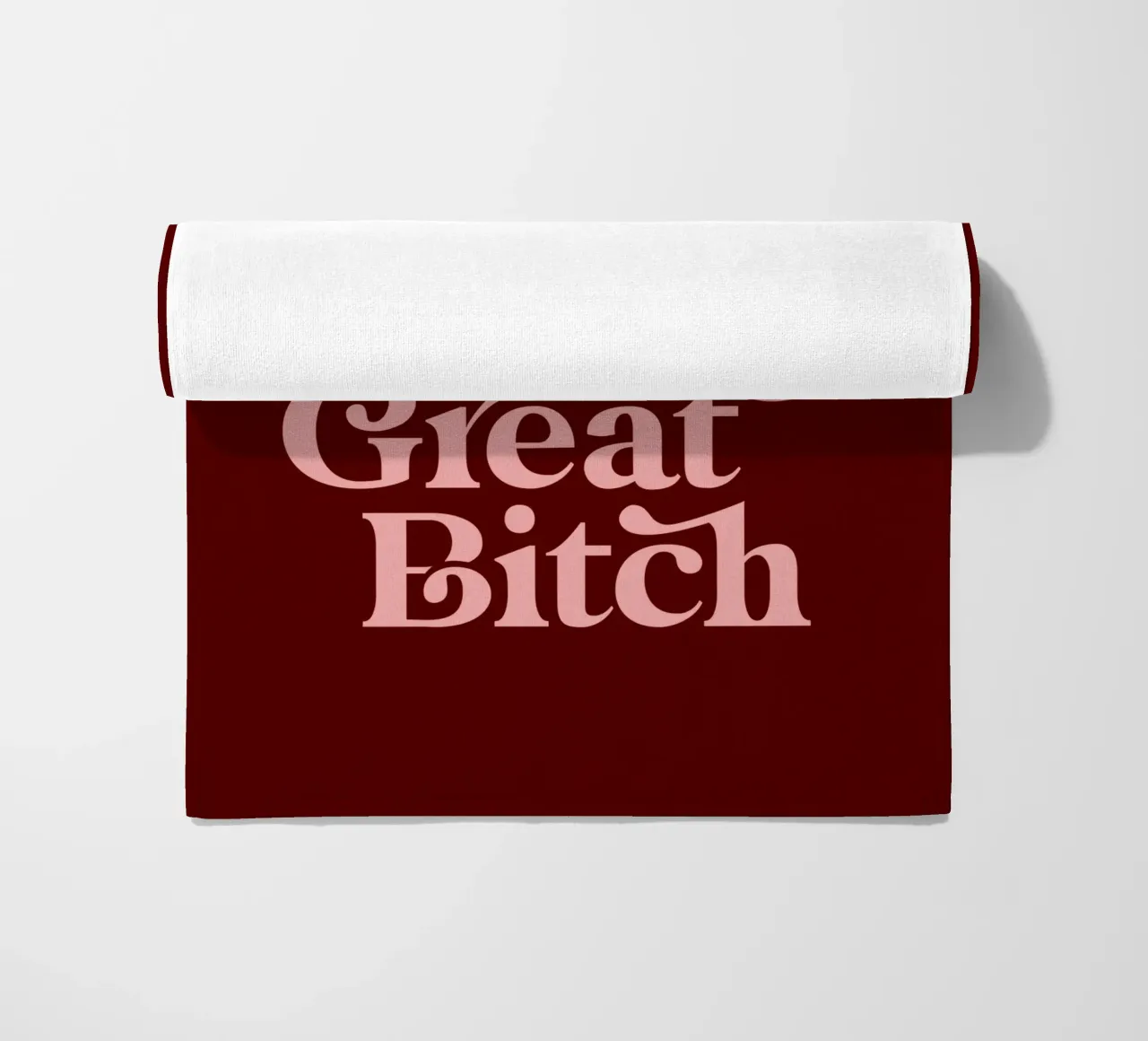You're Doing Great Bitch Sassy Typography Print Design telo mare da THE MOTIVATED TYPE