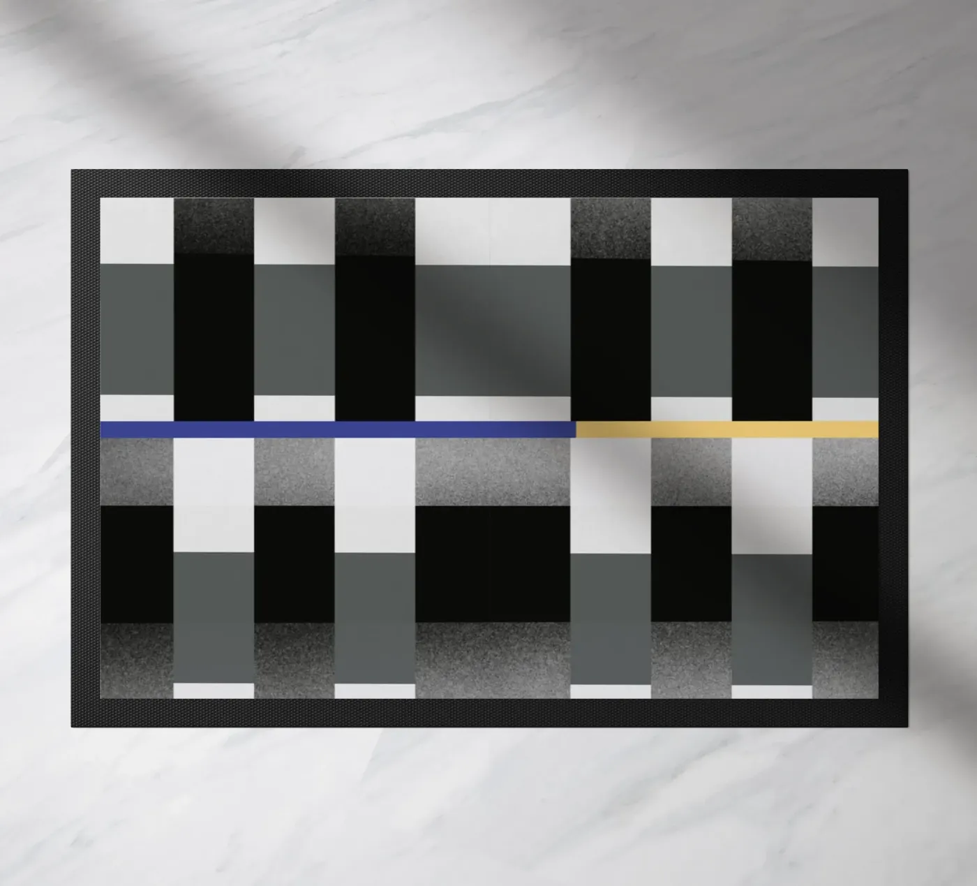 Glitches pattern 02 doormat by Little Dean