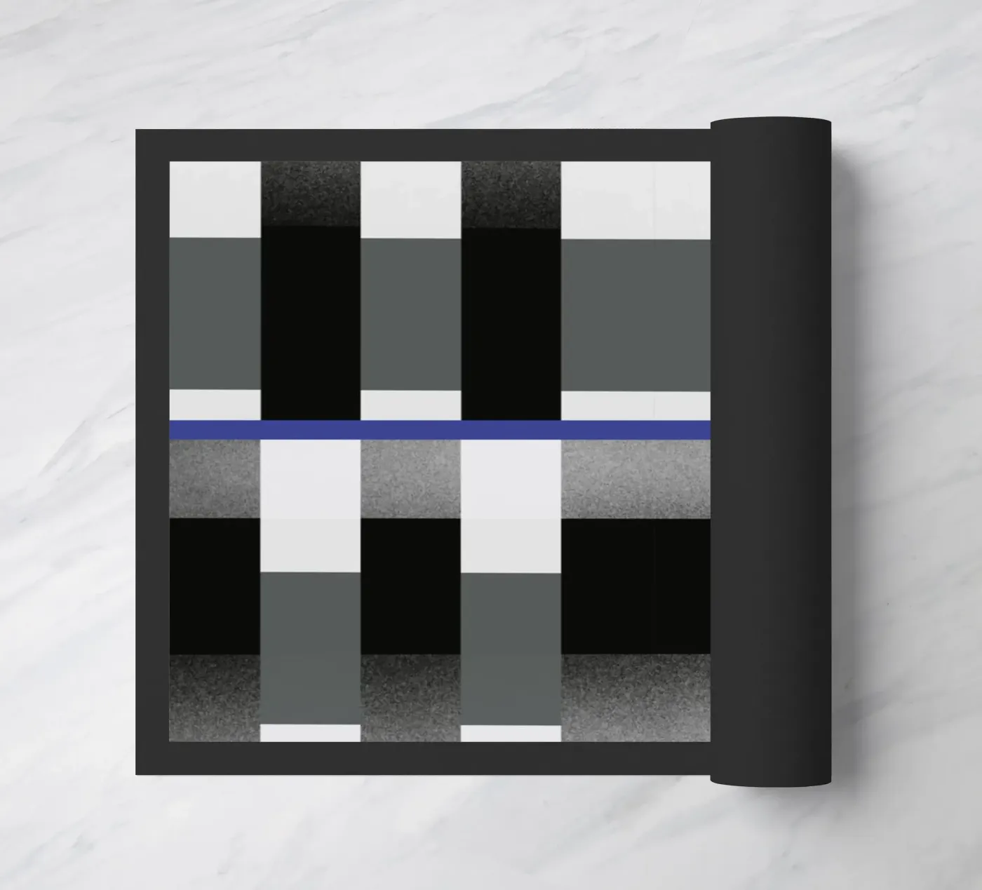 Glitches pattern 02 doormat by Little Dean