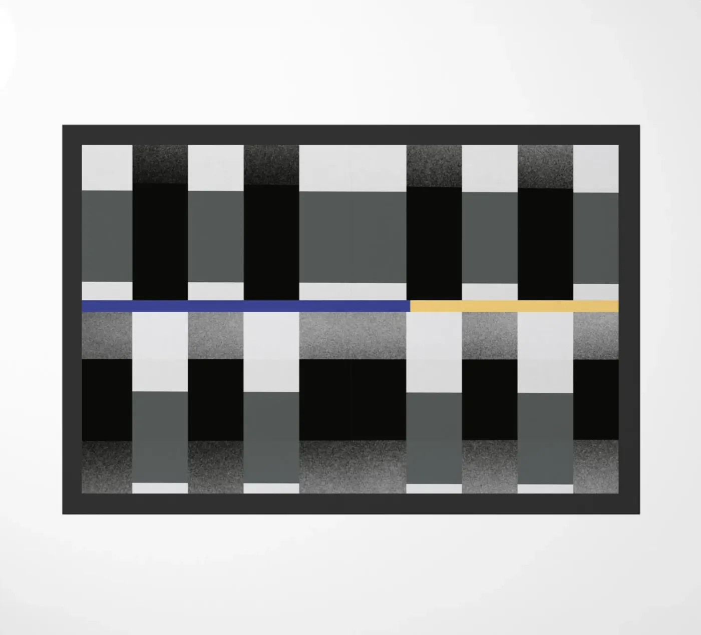 Glitches pattern 02 doormat by Little Dean