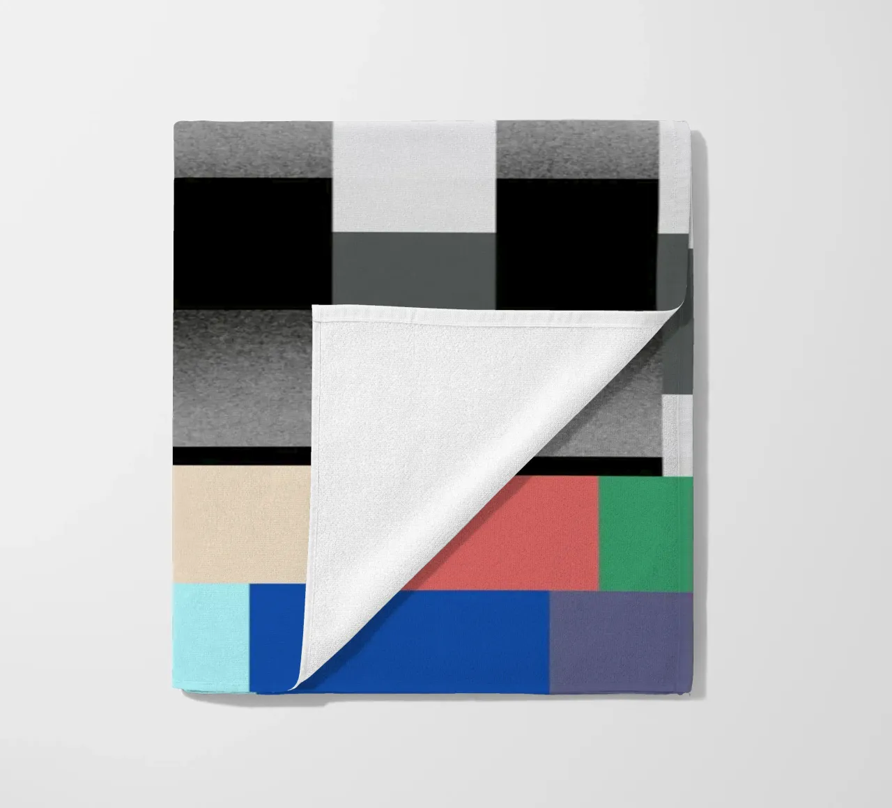 Glitches pattern 02 beach towel by Little Dean