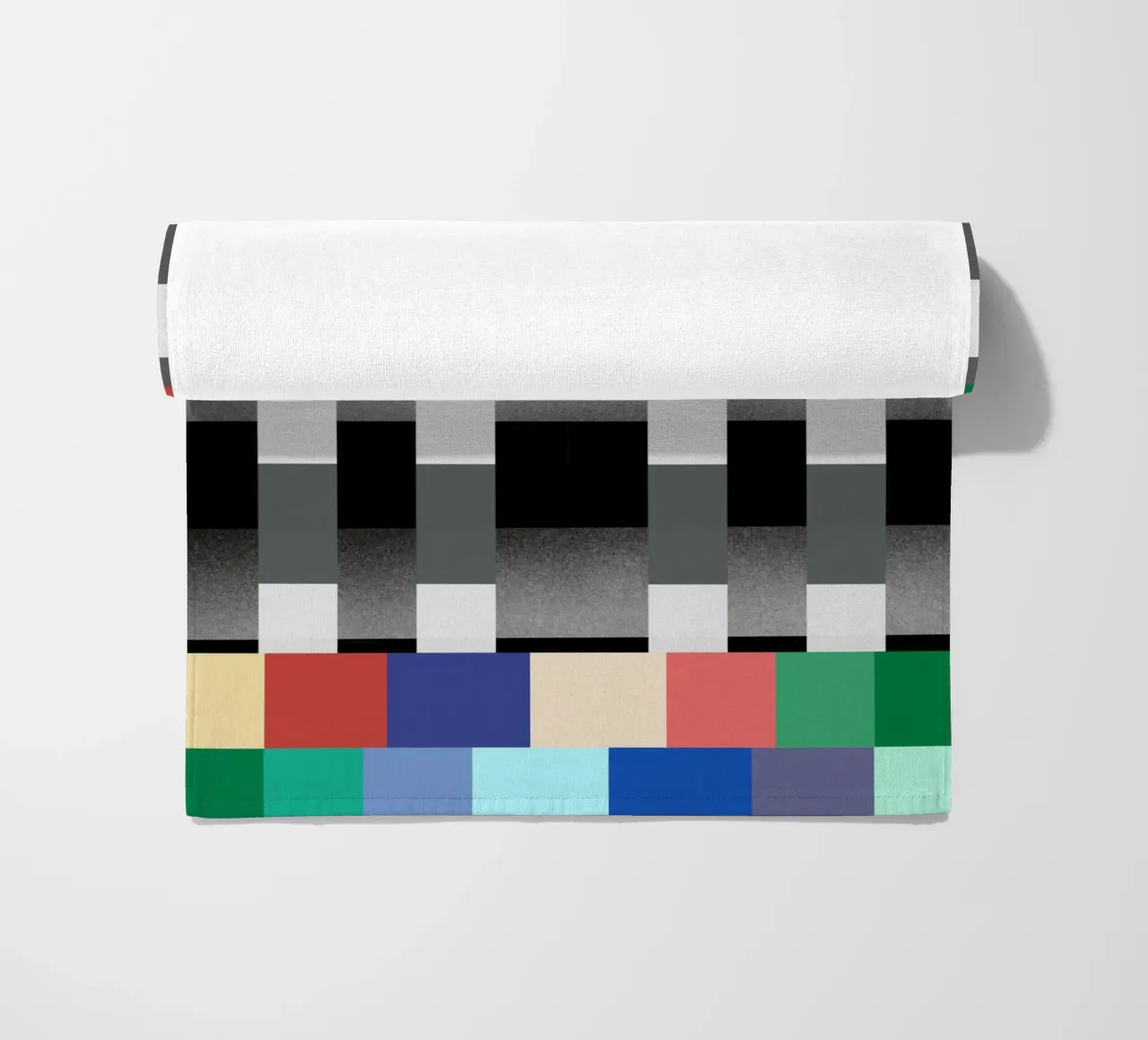 Glitches pattern 02 beach towel by Little Dean