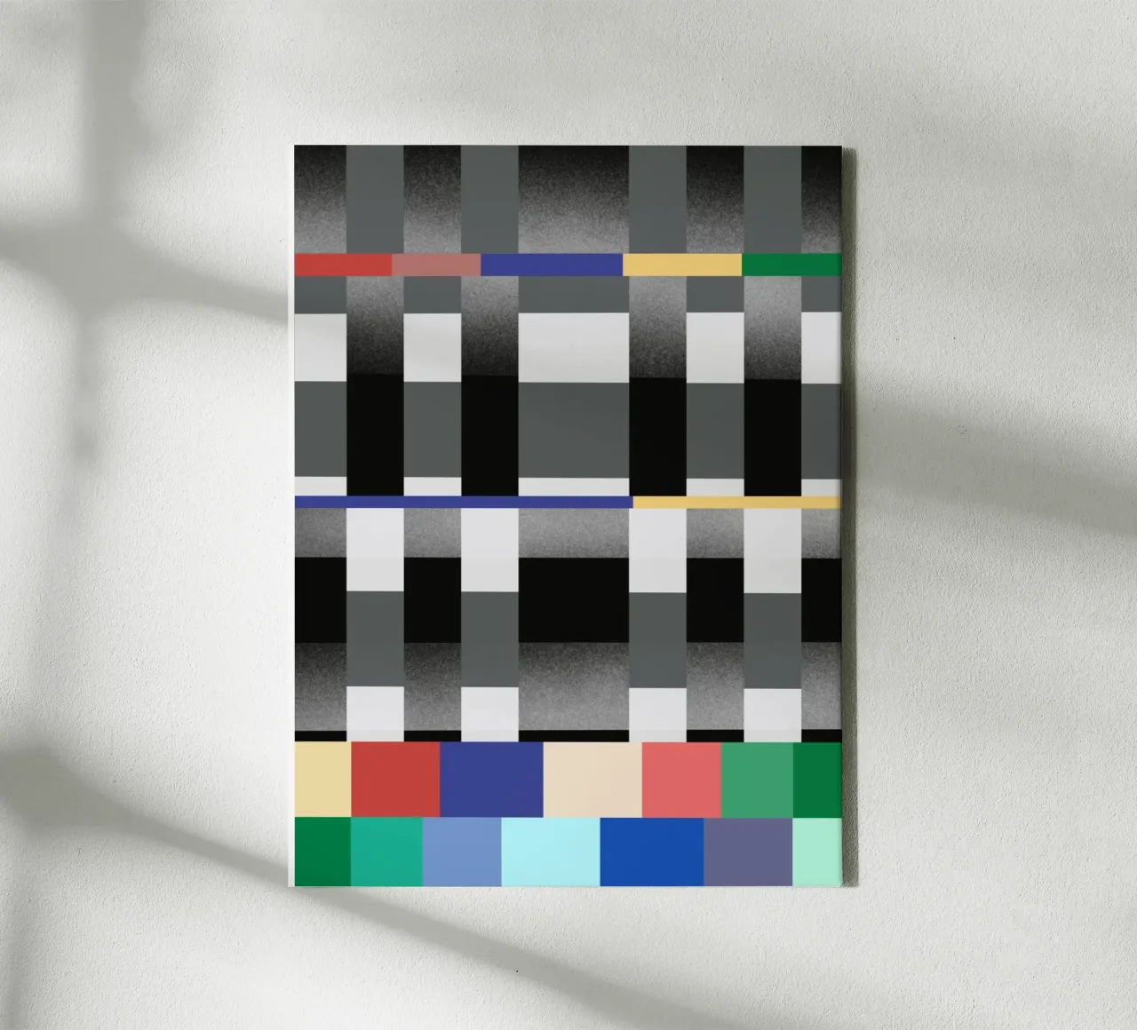 Glitches pattern 02 canvas by Little Dean