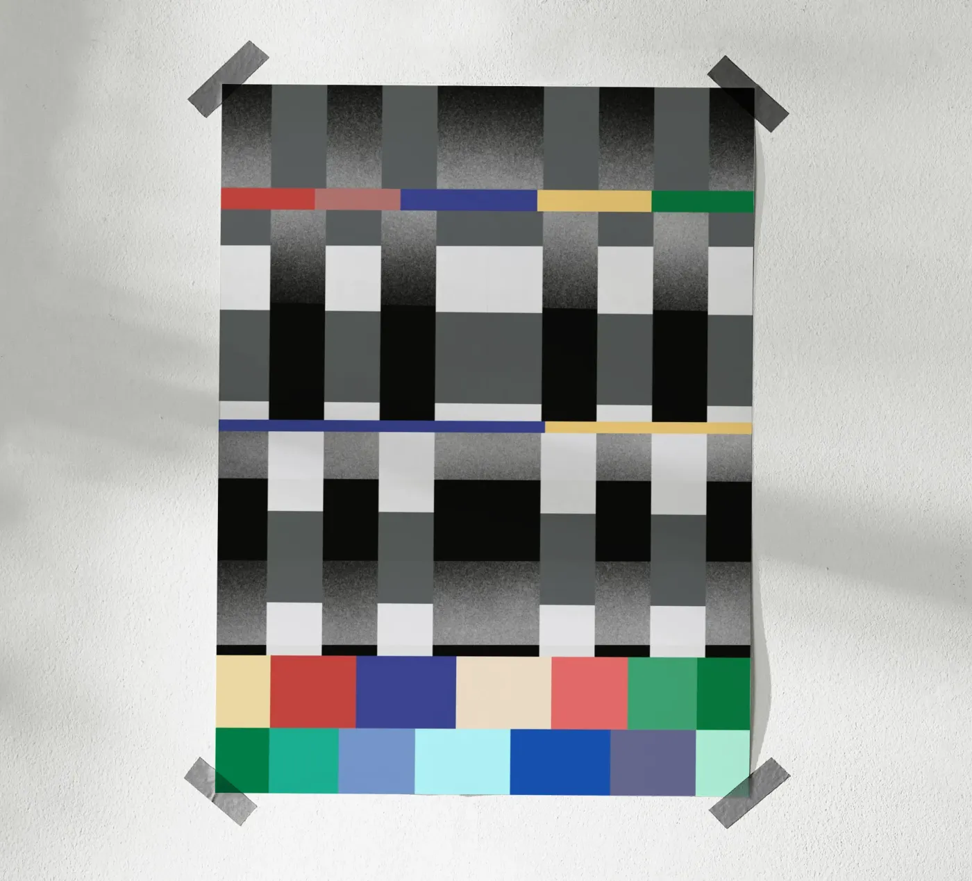 Glitches pattern 02 poster by Little Dean