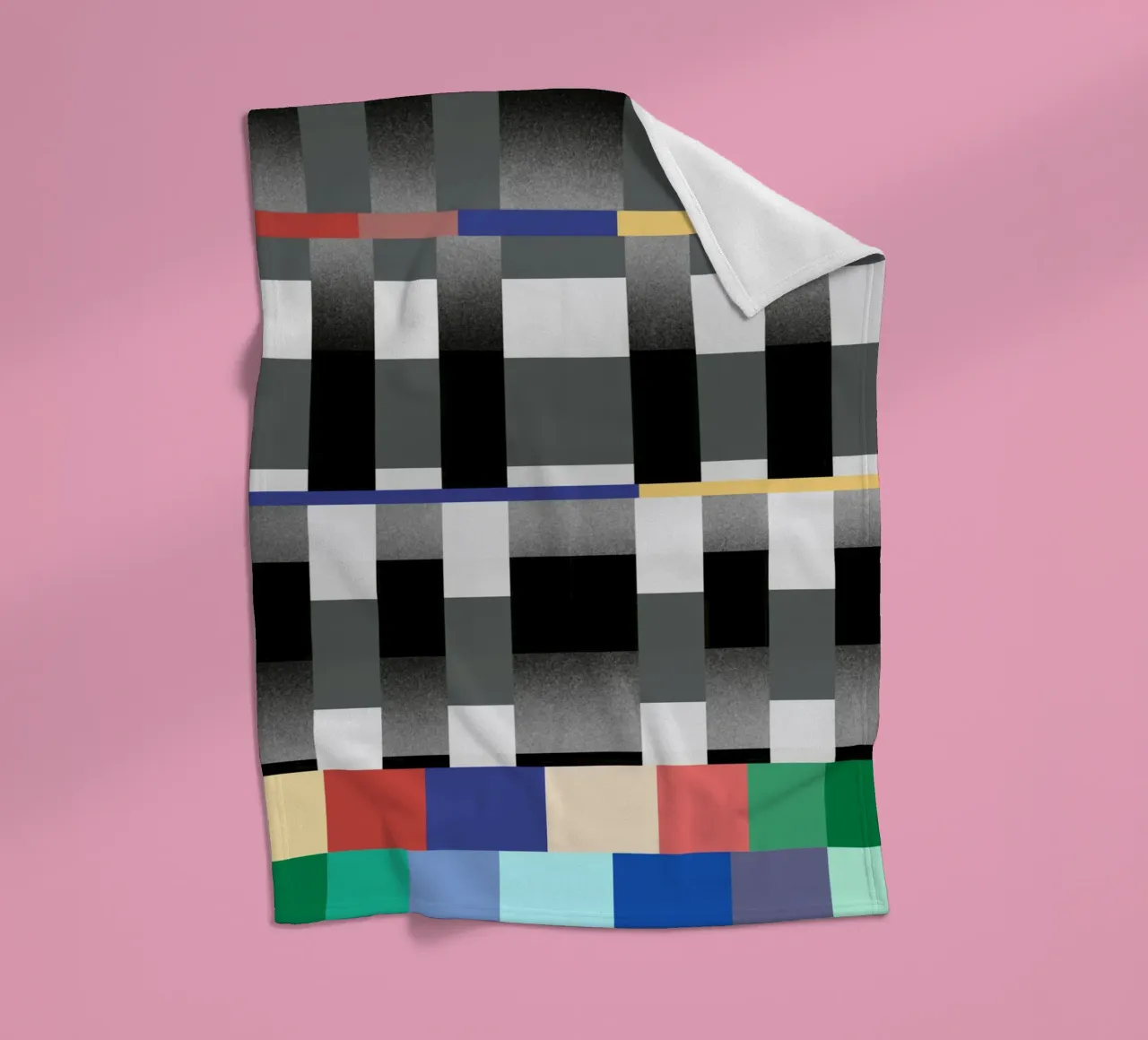 Glitches Muster 02 Fleecedecke von Little Dean