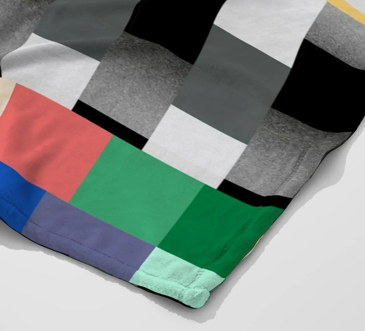 Glitches Muster 02 Fleecedecke von Little Dean