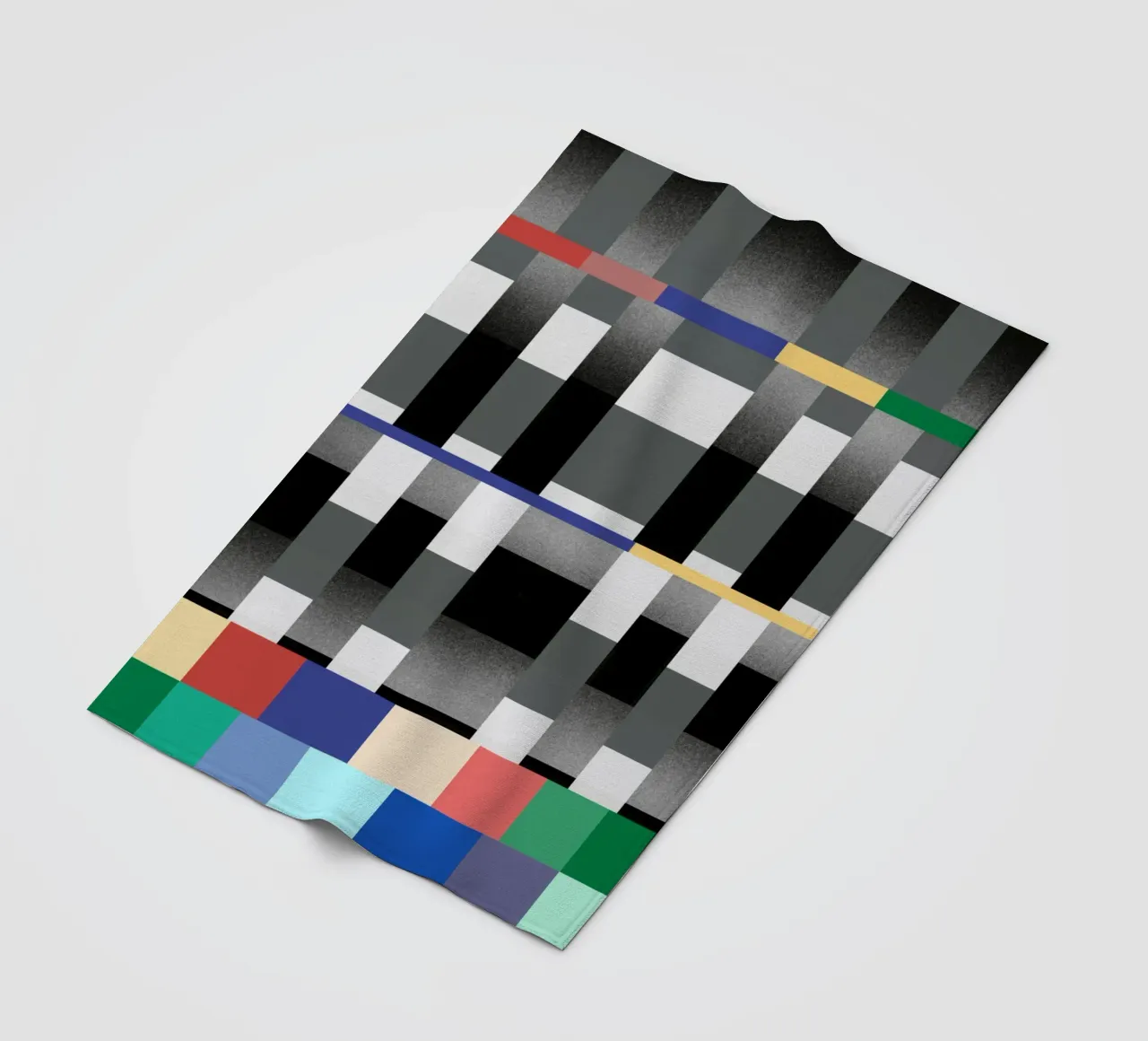 Glitches Muster 02 Fleecedecke von Little Dean