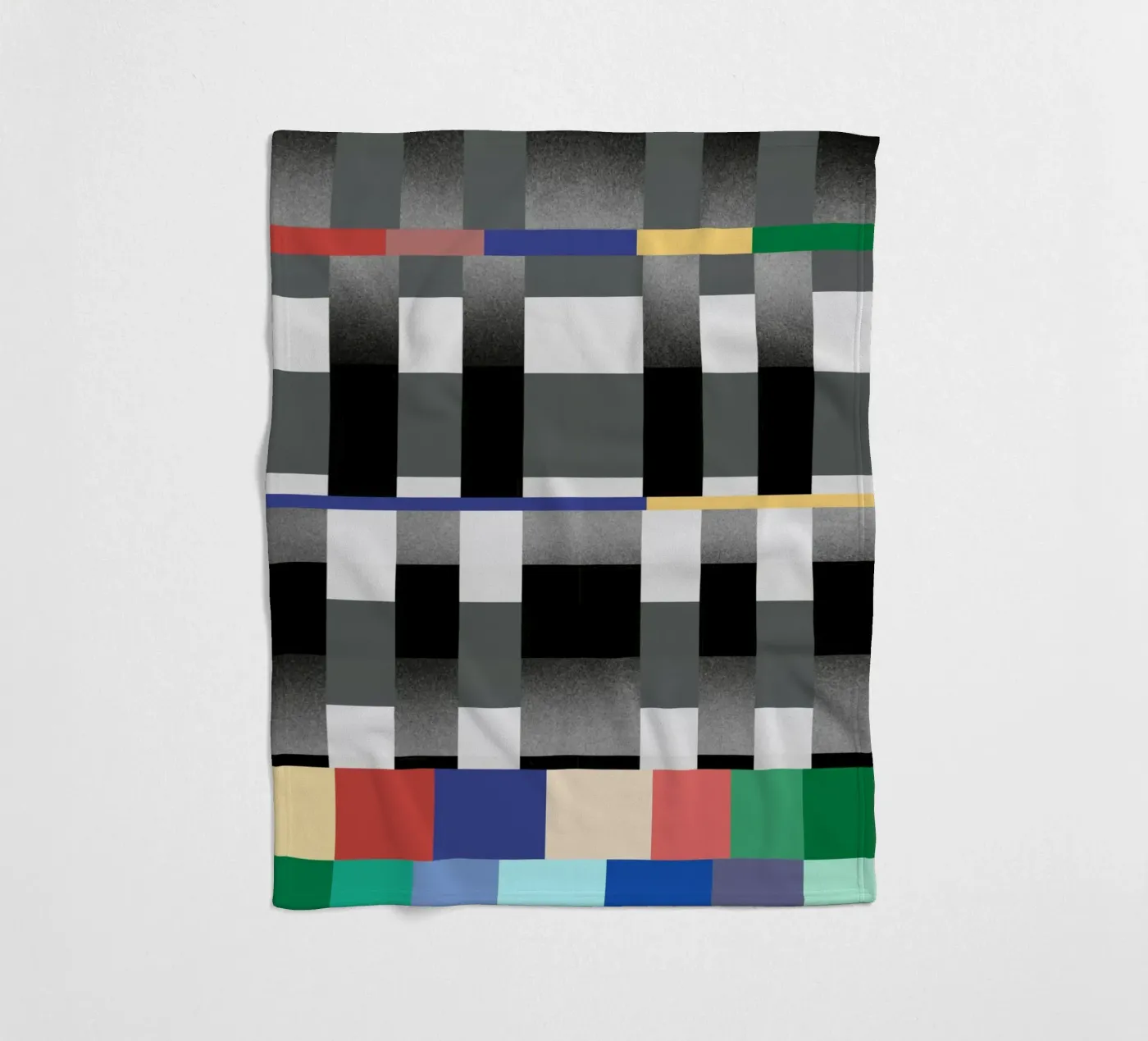 Modello Glitches 02 coperta in pile da Little Dean