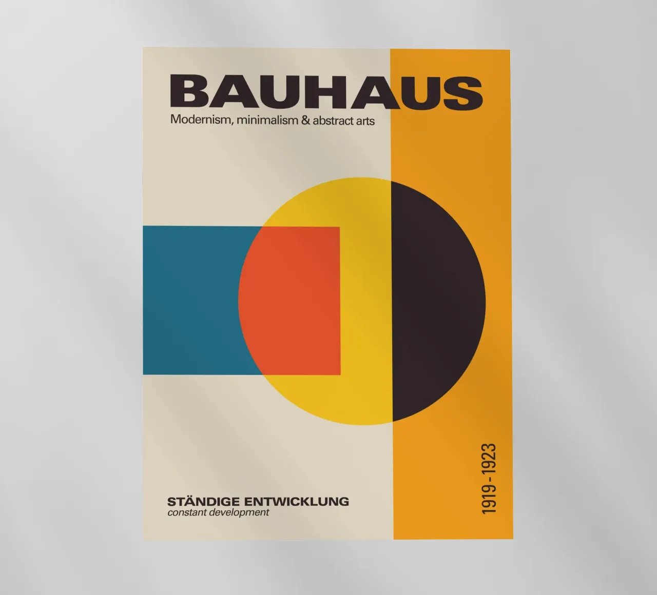 Stampa geometrica colorata Bauhaus Modernismo Minimalista pellicola backlit da THE MOTIVATED TYPE