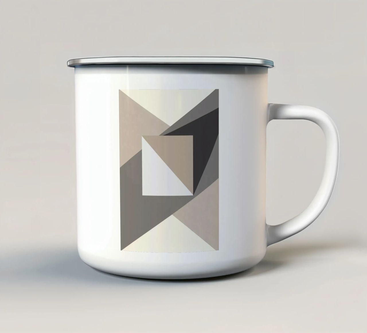 Composizione quadrata tazza in smalto da Little Dean