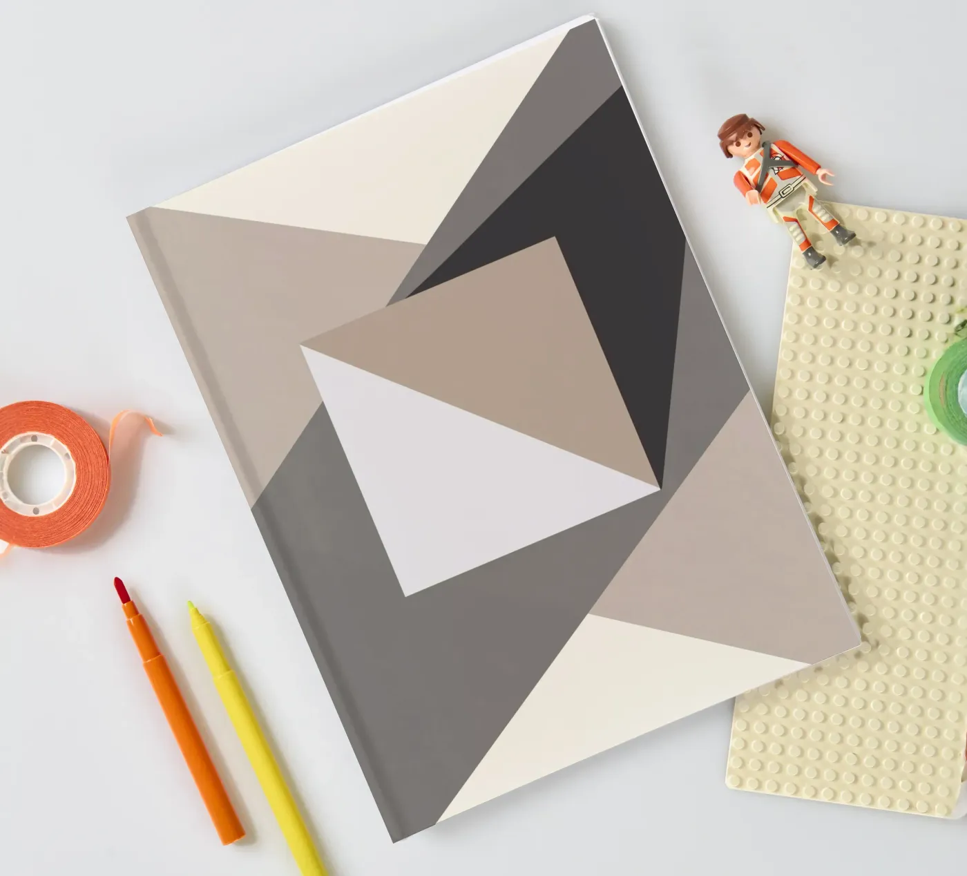 Composizione quadrata quaderno da Little Dean