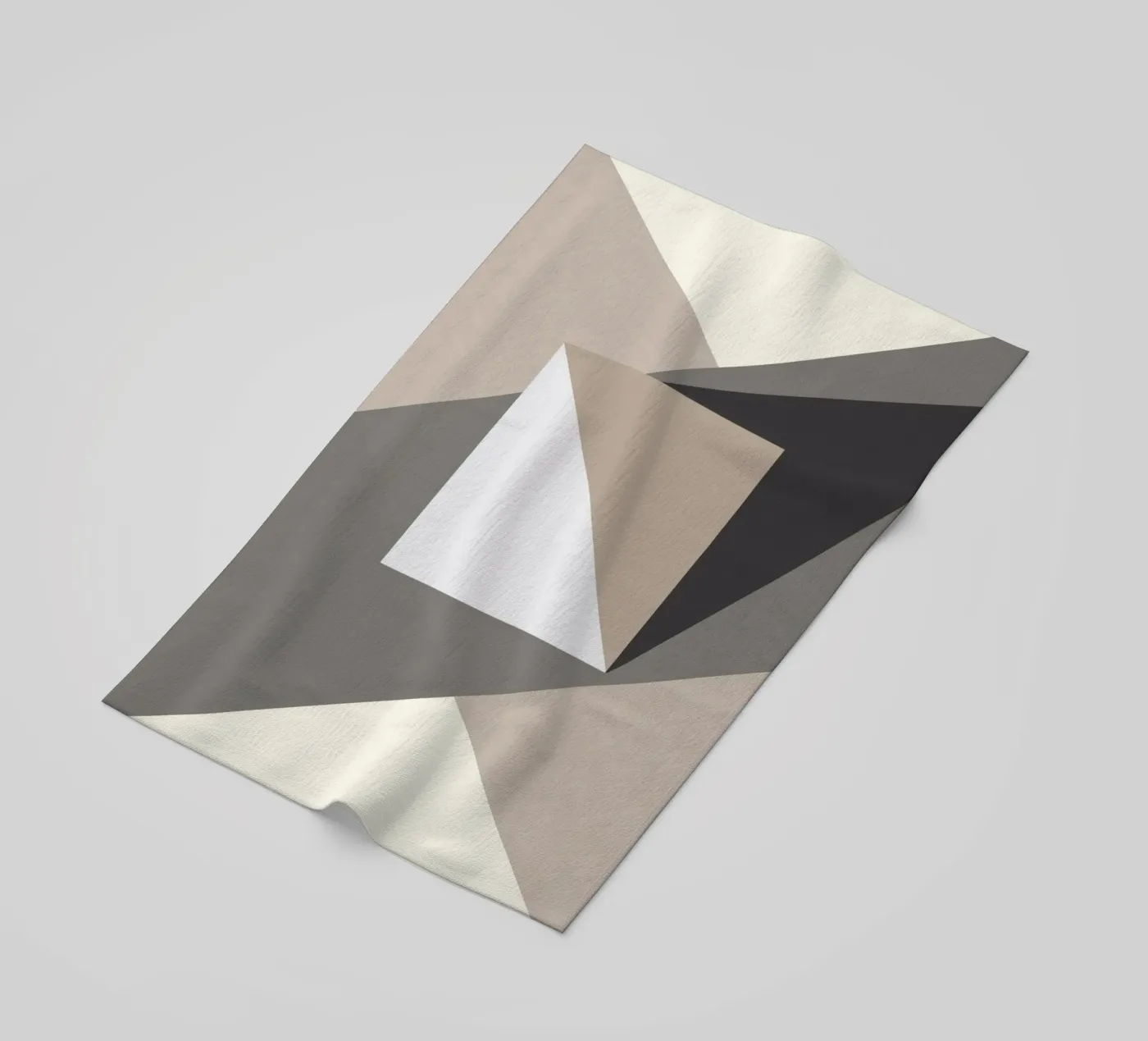 Composition square beach towel by Little Dean