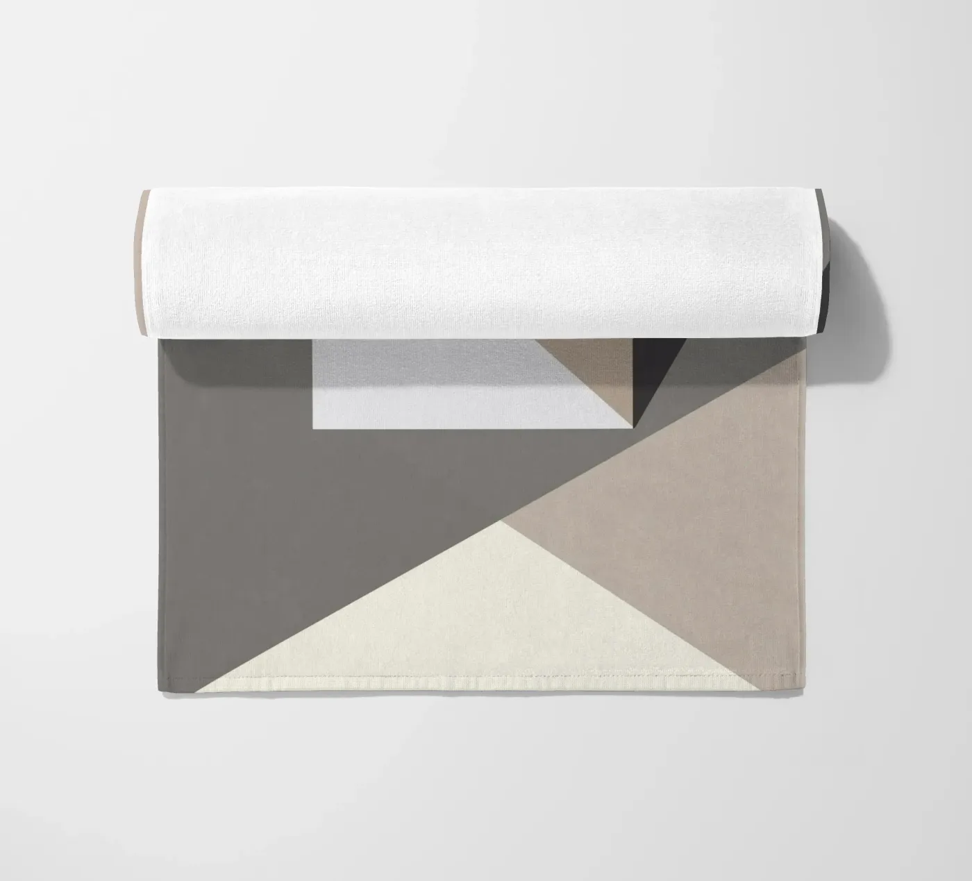 Composition square beach towel by Little Dean
