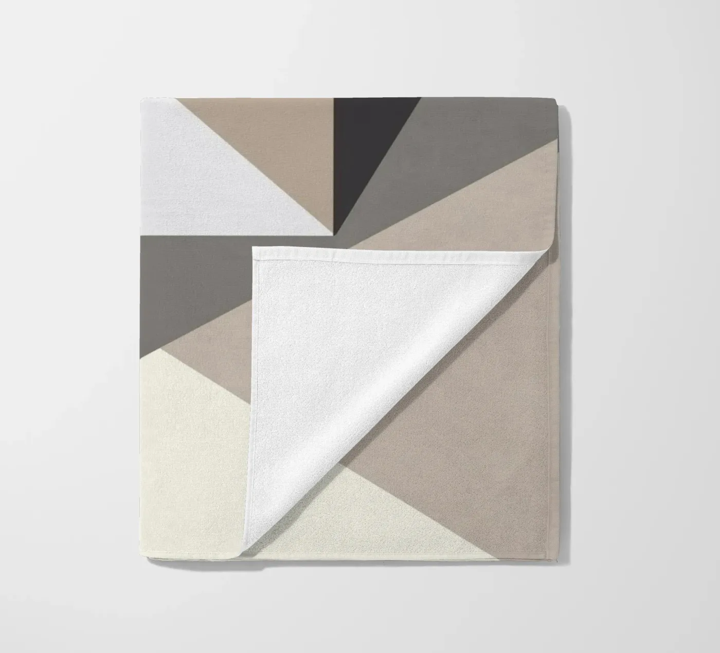 Composition square beach towel by Little Dean